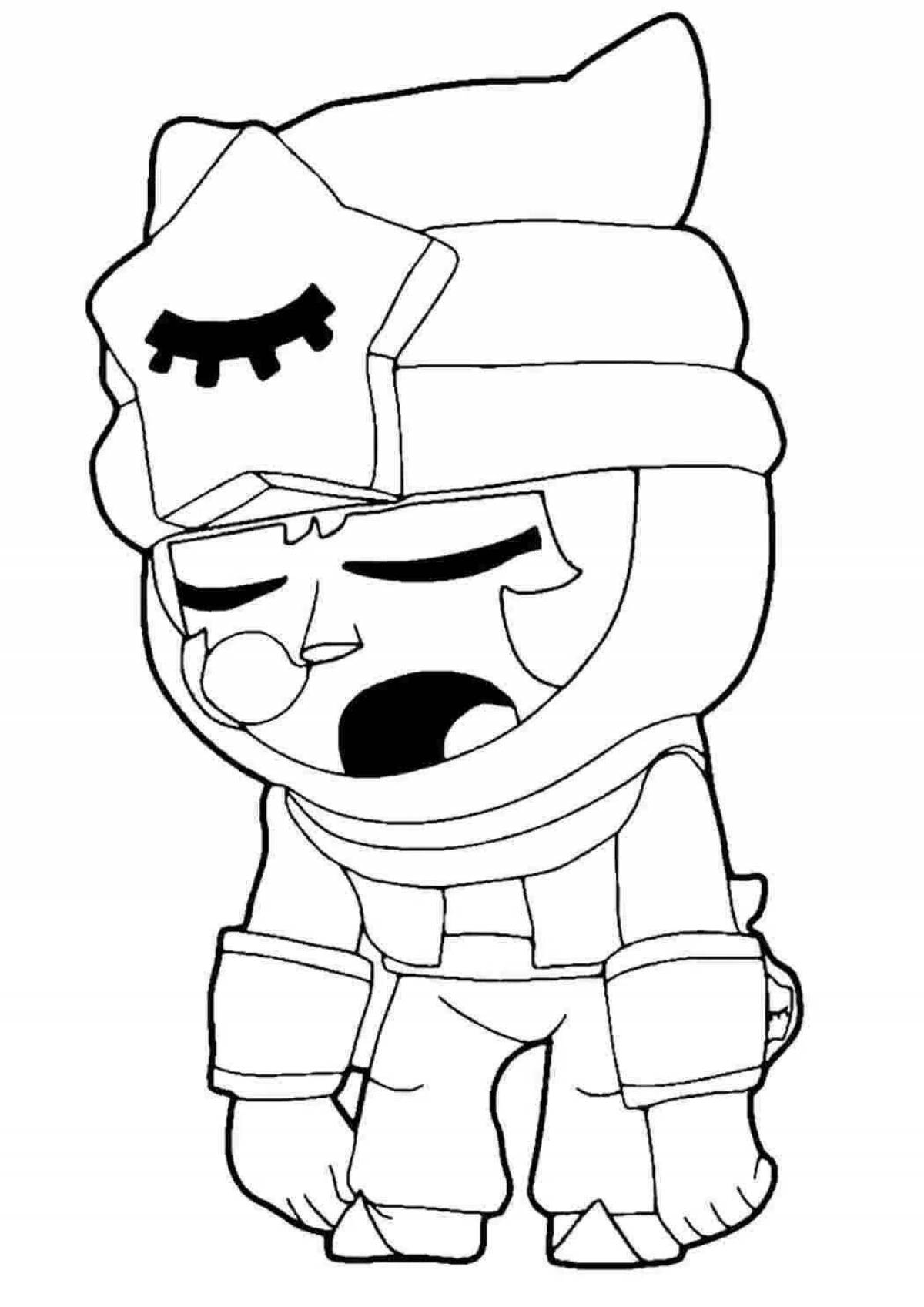 Cute dynamike coloring page