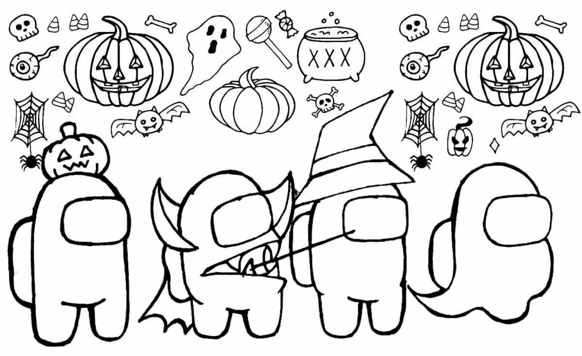 Coloring page enthusiastic amungas