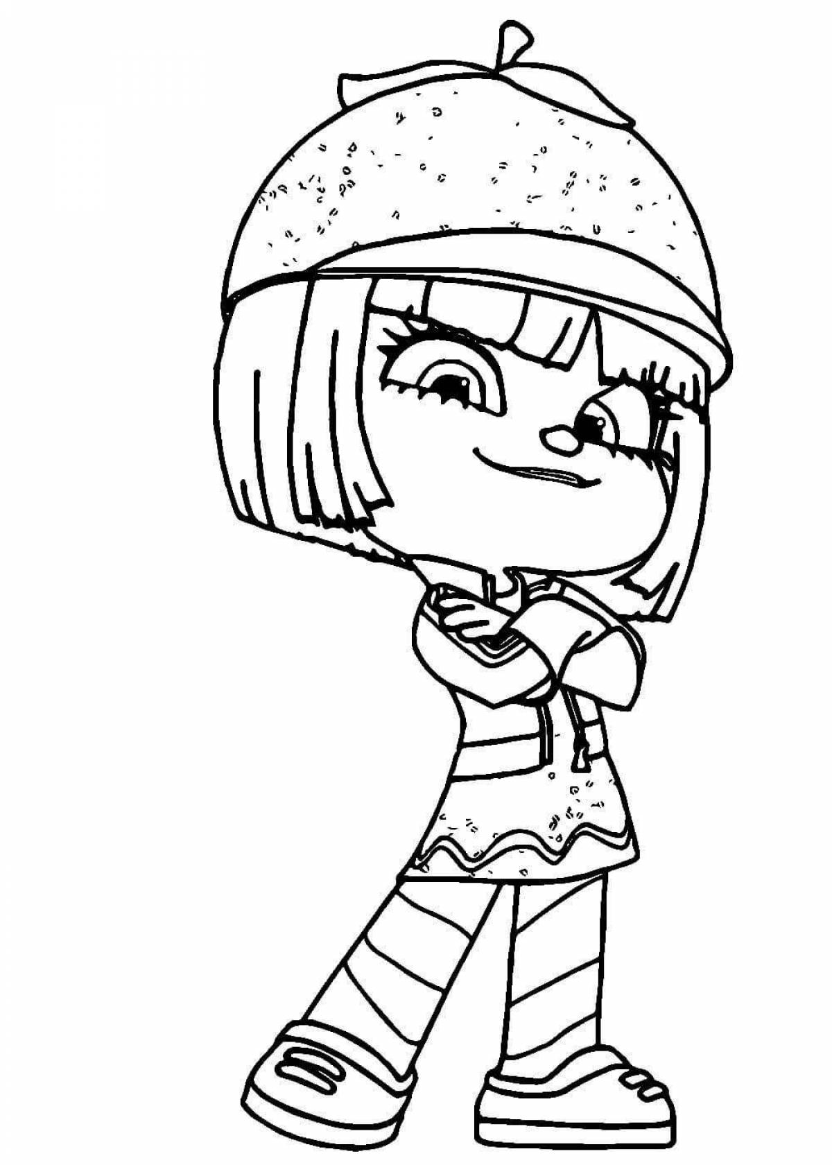 Animated penelope coloring book