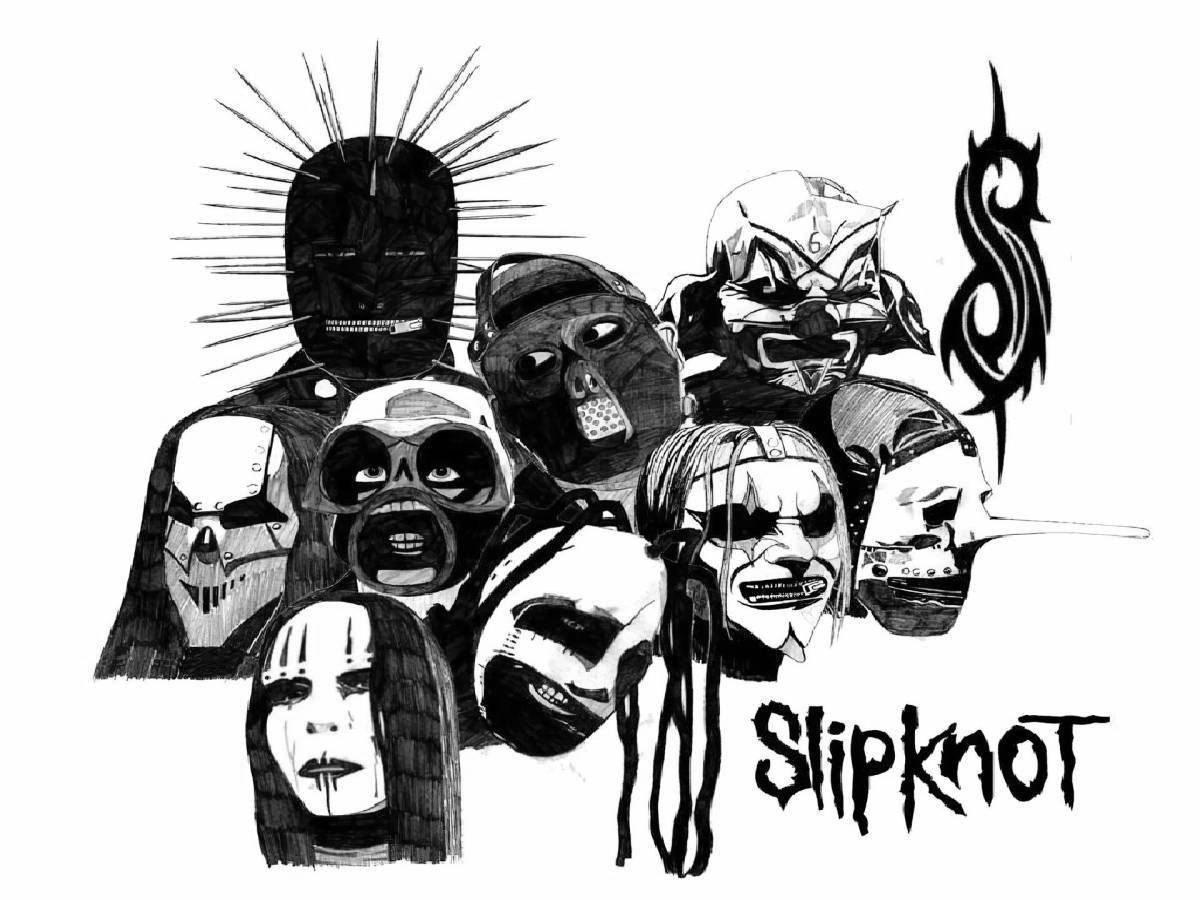 Slipknot тату эскиз