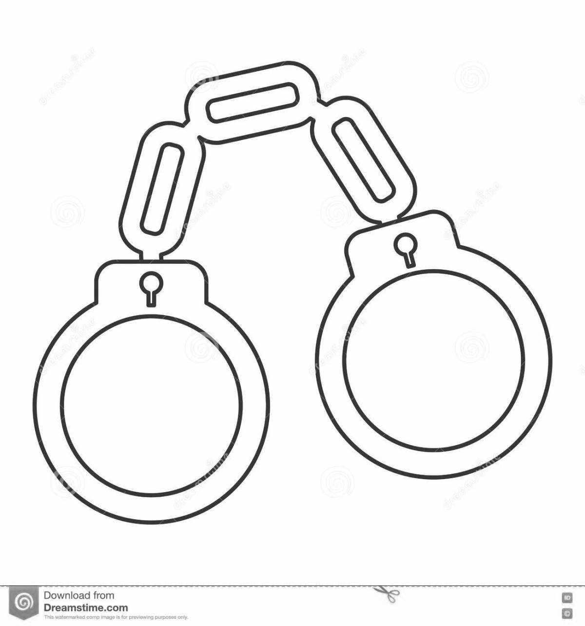 Coloring handcuffs