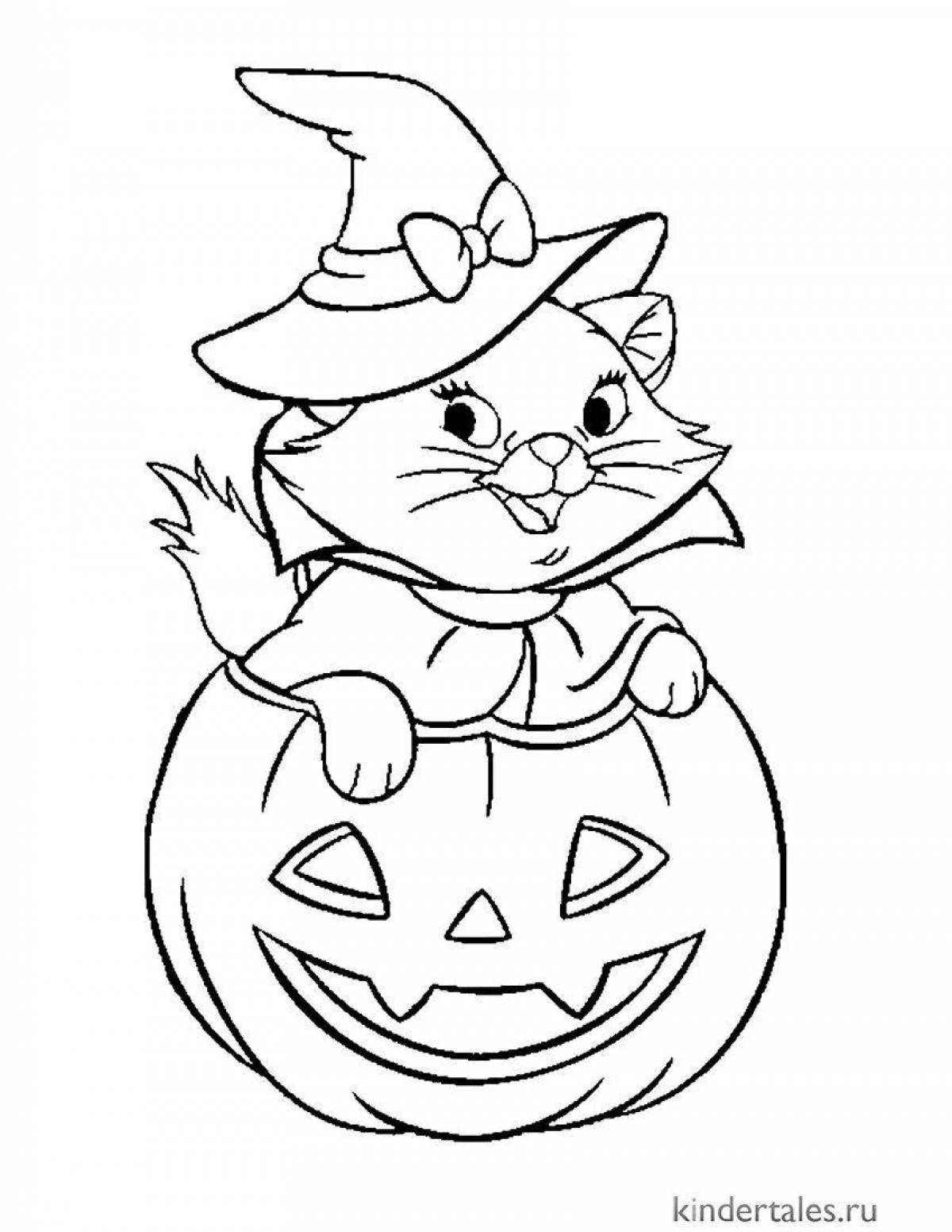 Photo Chilling halloween coloring book