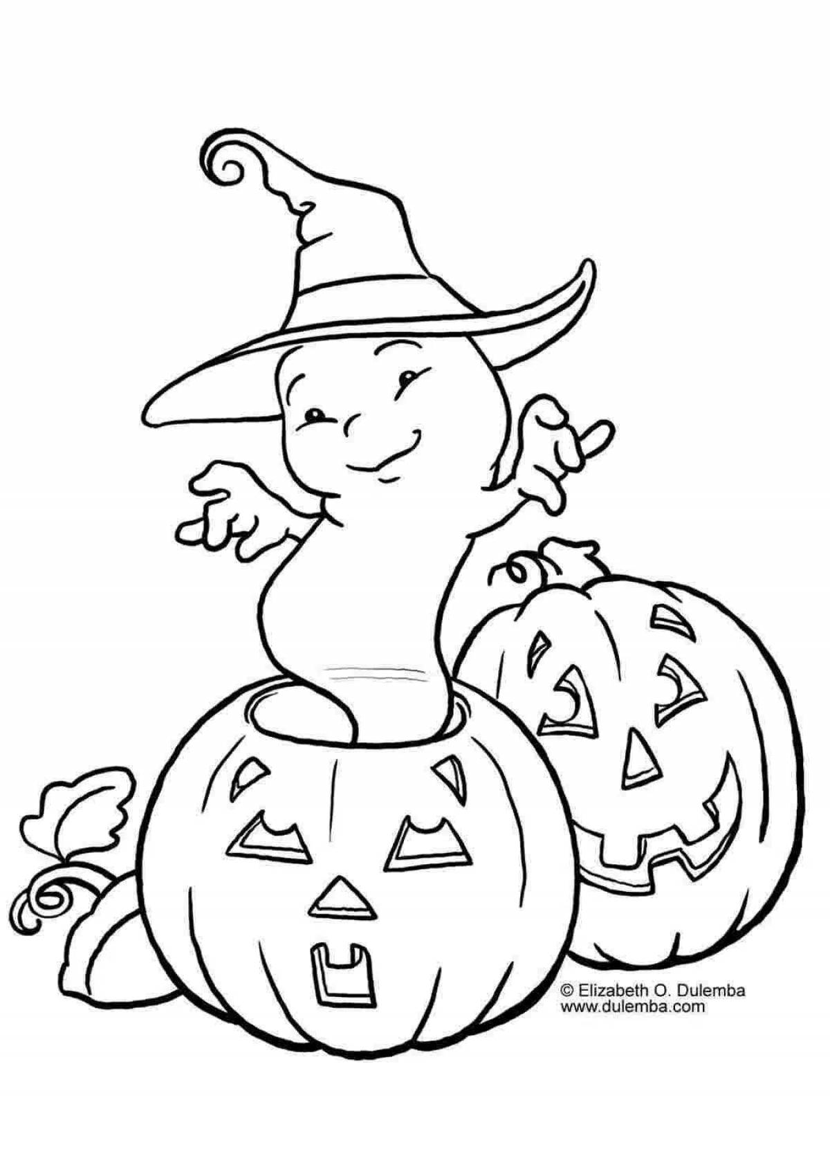Chilling halloween coloring book