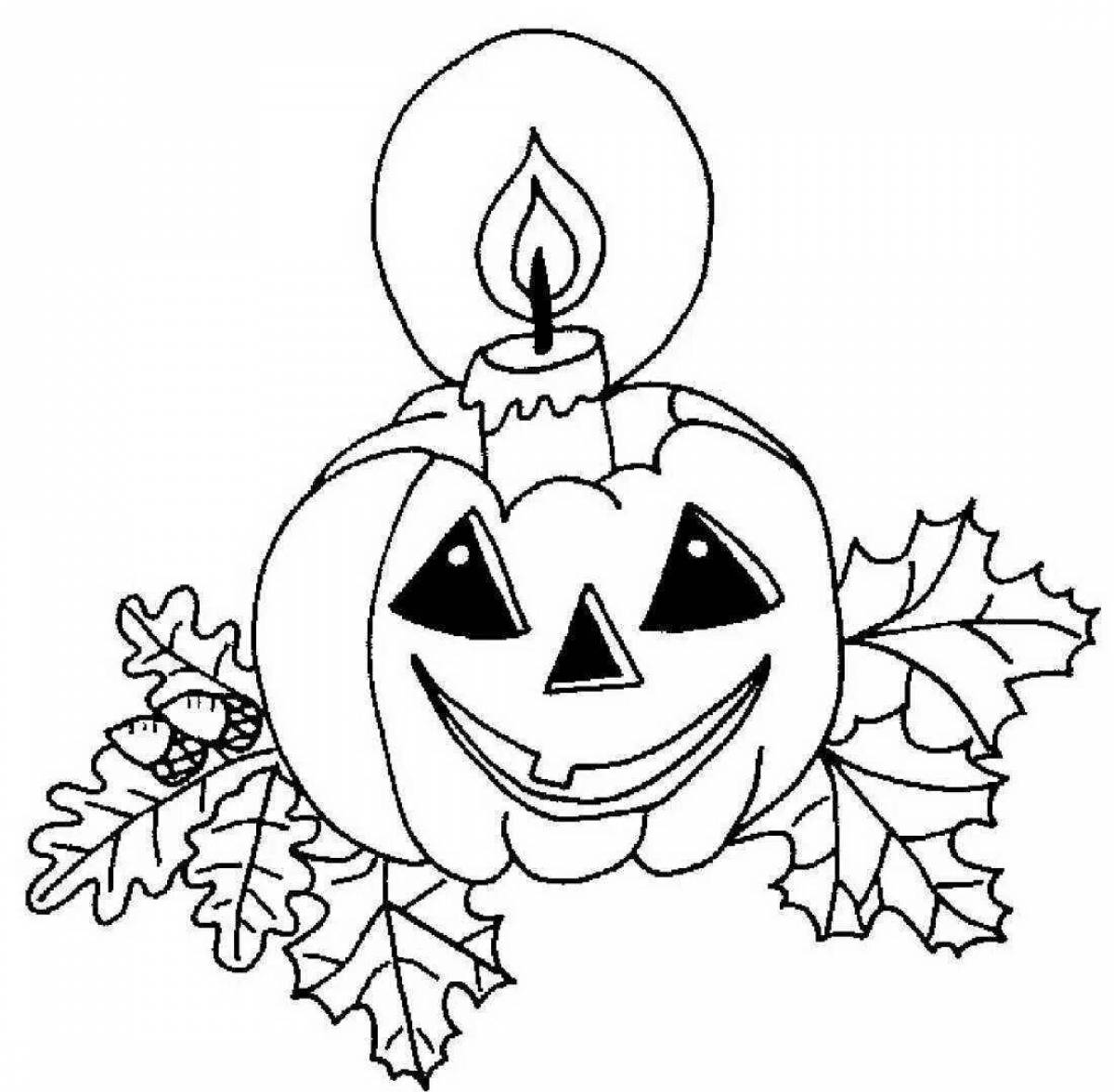 Photo Disgusting halloween coloring book