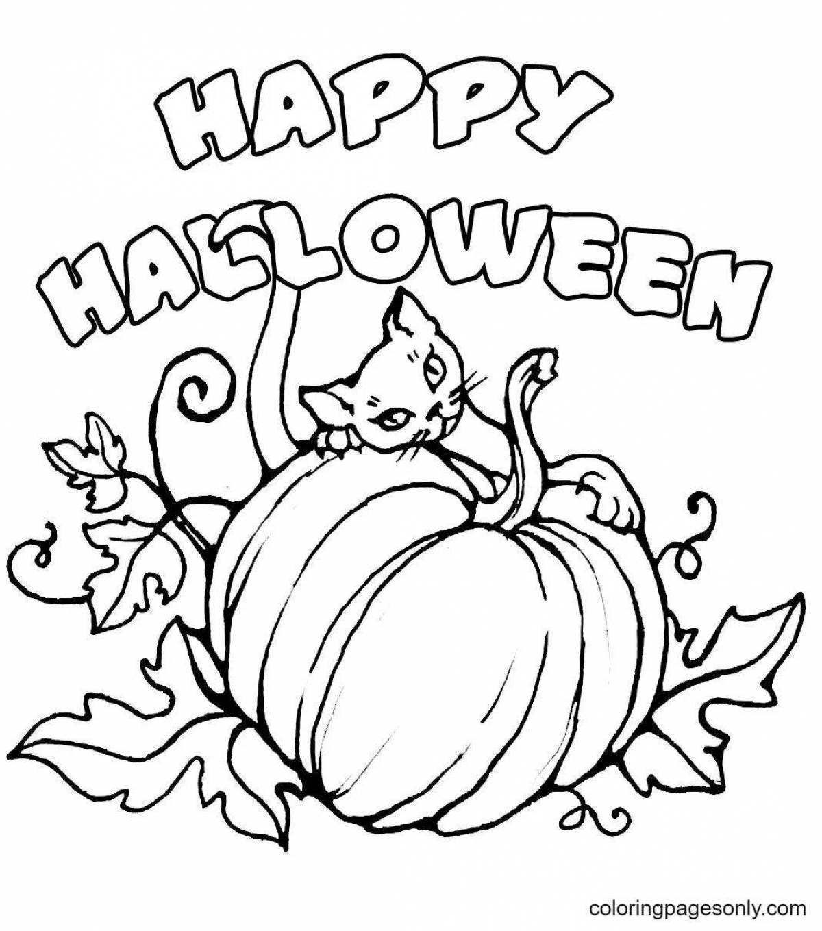 Photo Disgusting halloween coloring book