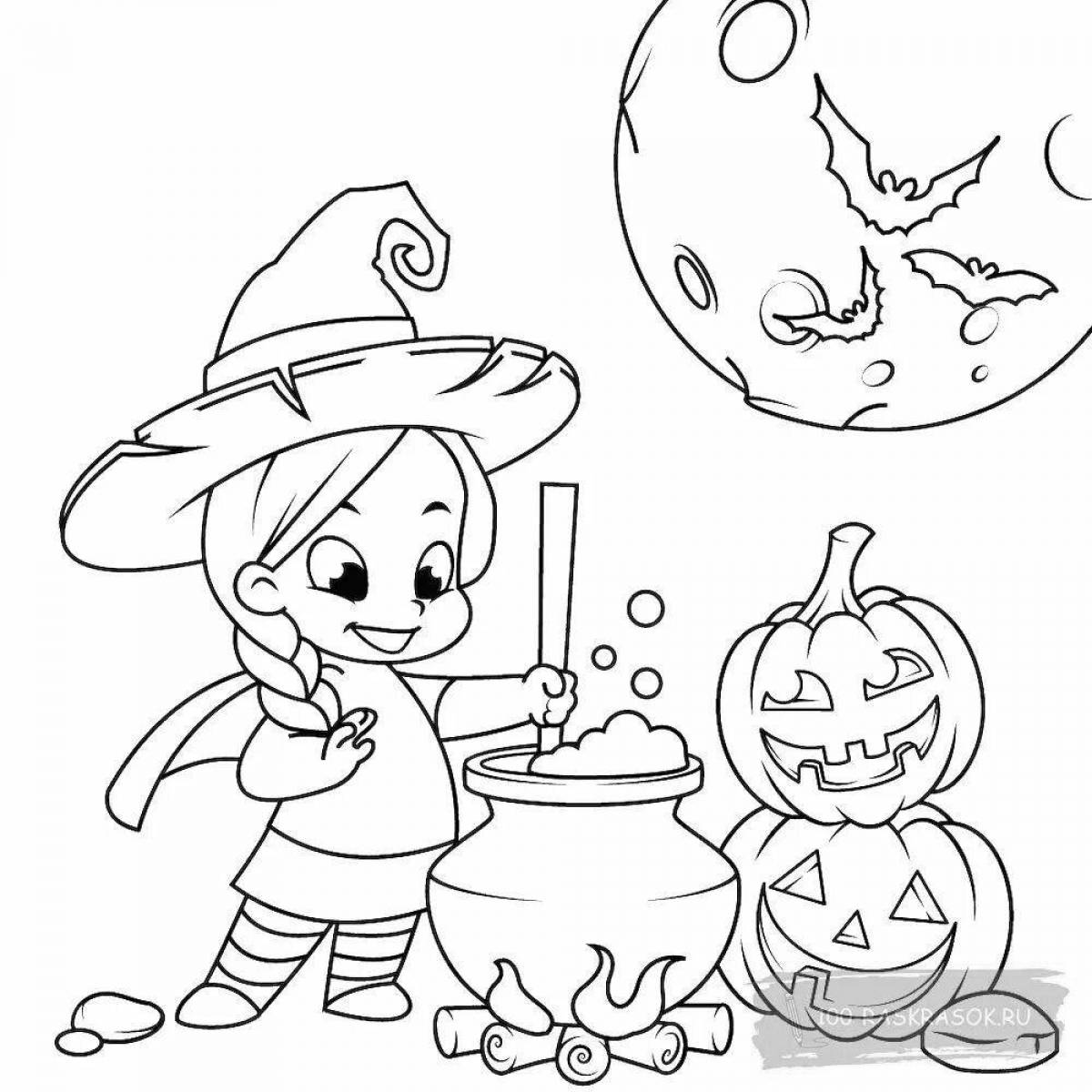 Photo Spectral coloring halloween