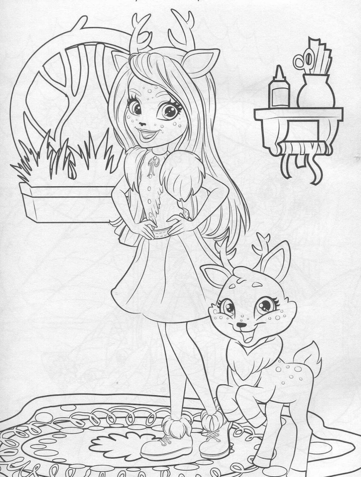 Cute entenchymal coloring pages