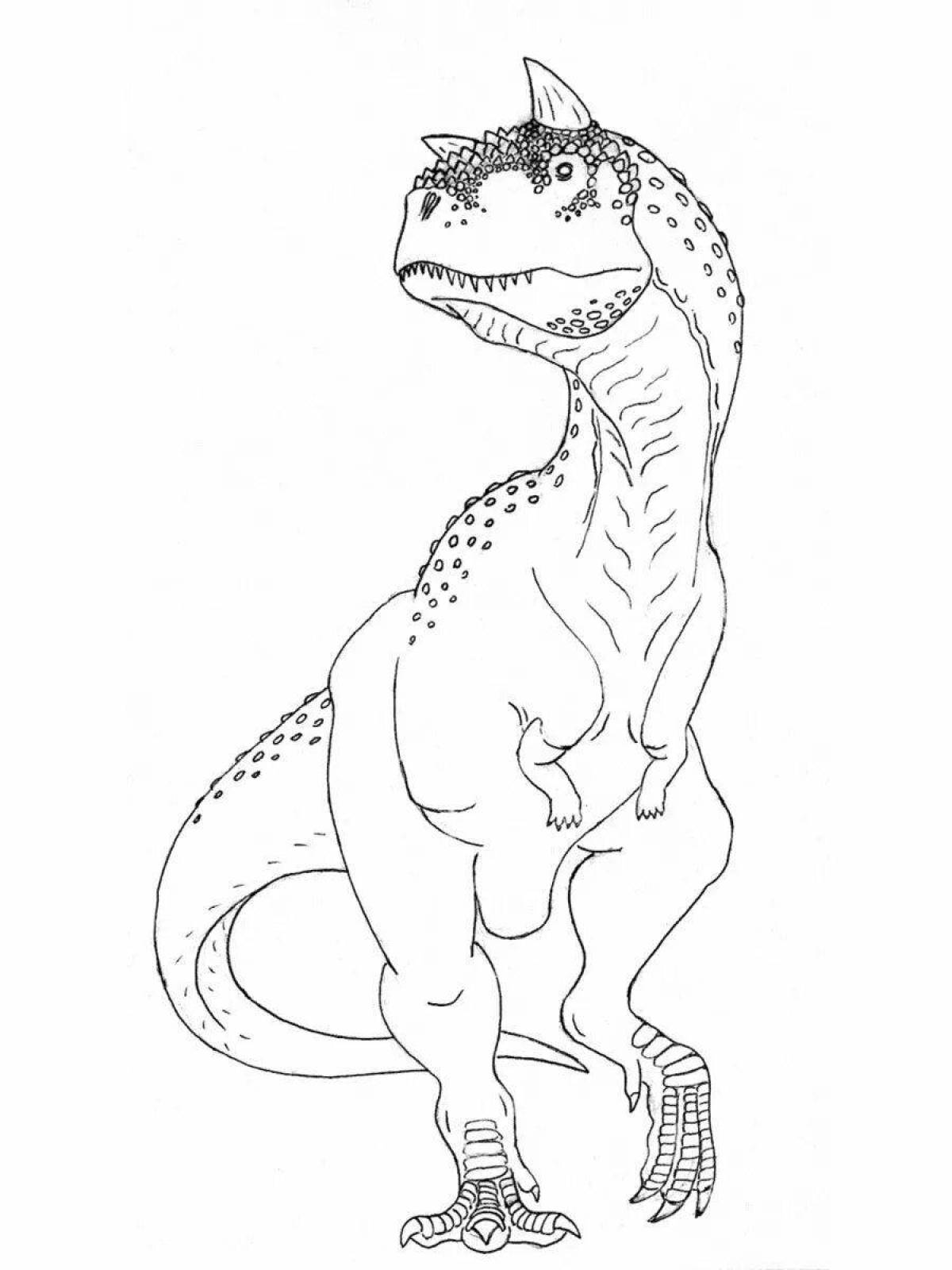 Coloring page magnificent carnosaurus