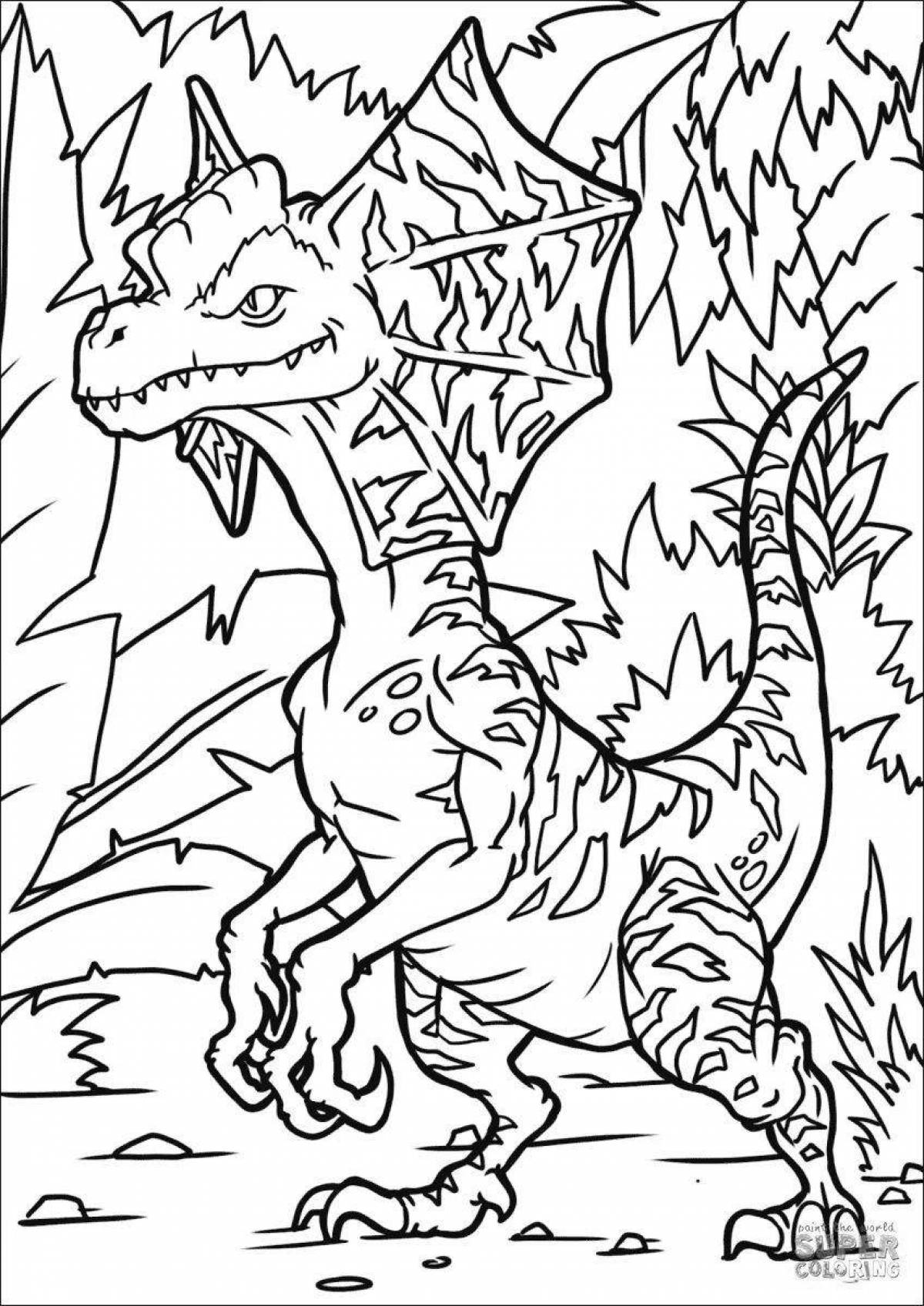 Great carnosaurus coloring page