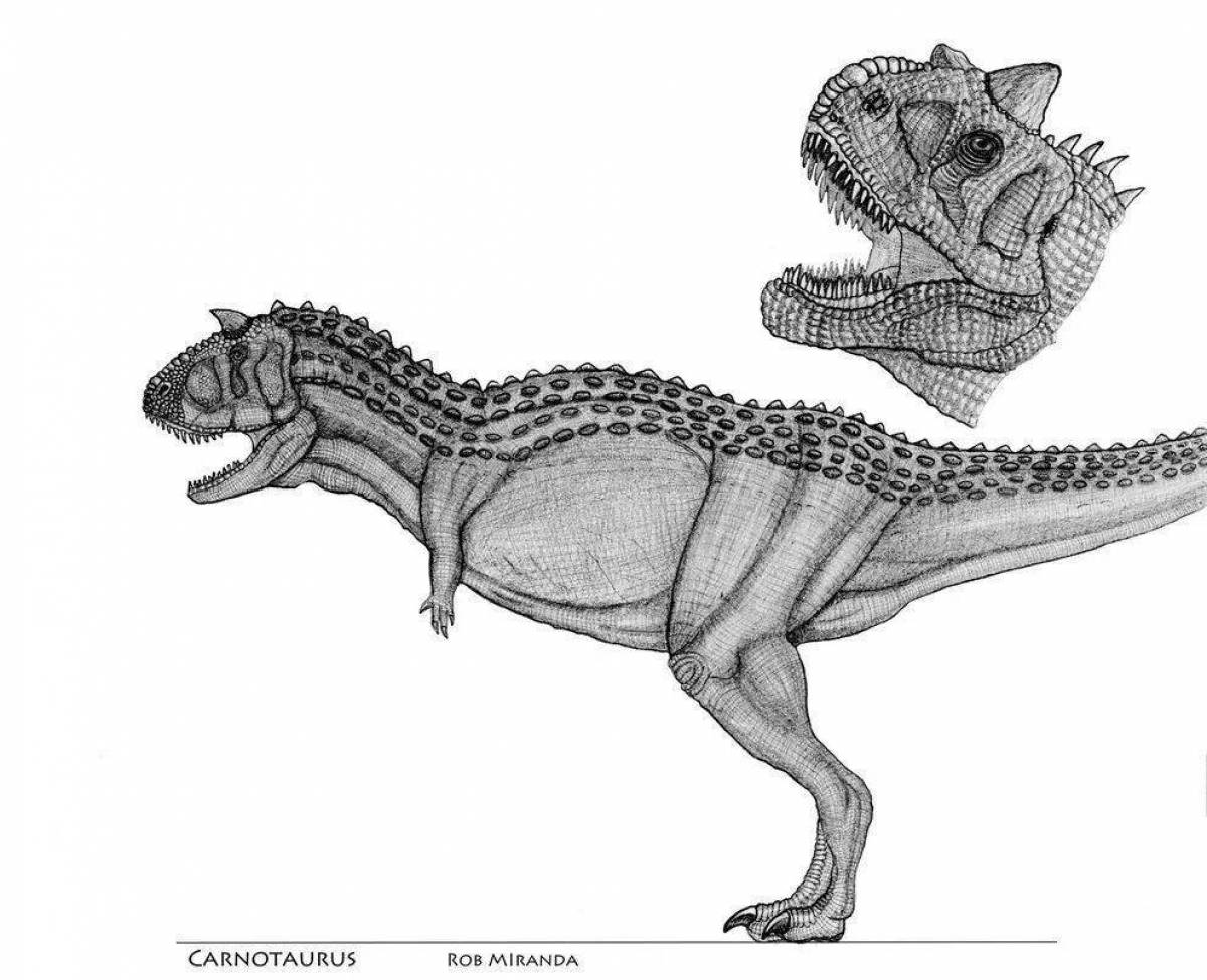 Coloring elegant carnosaurus