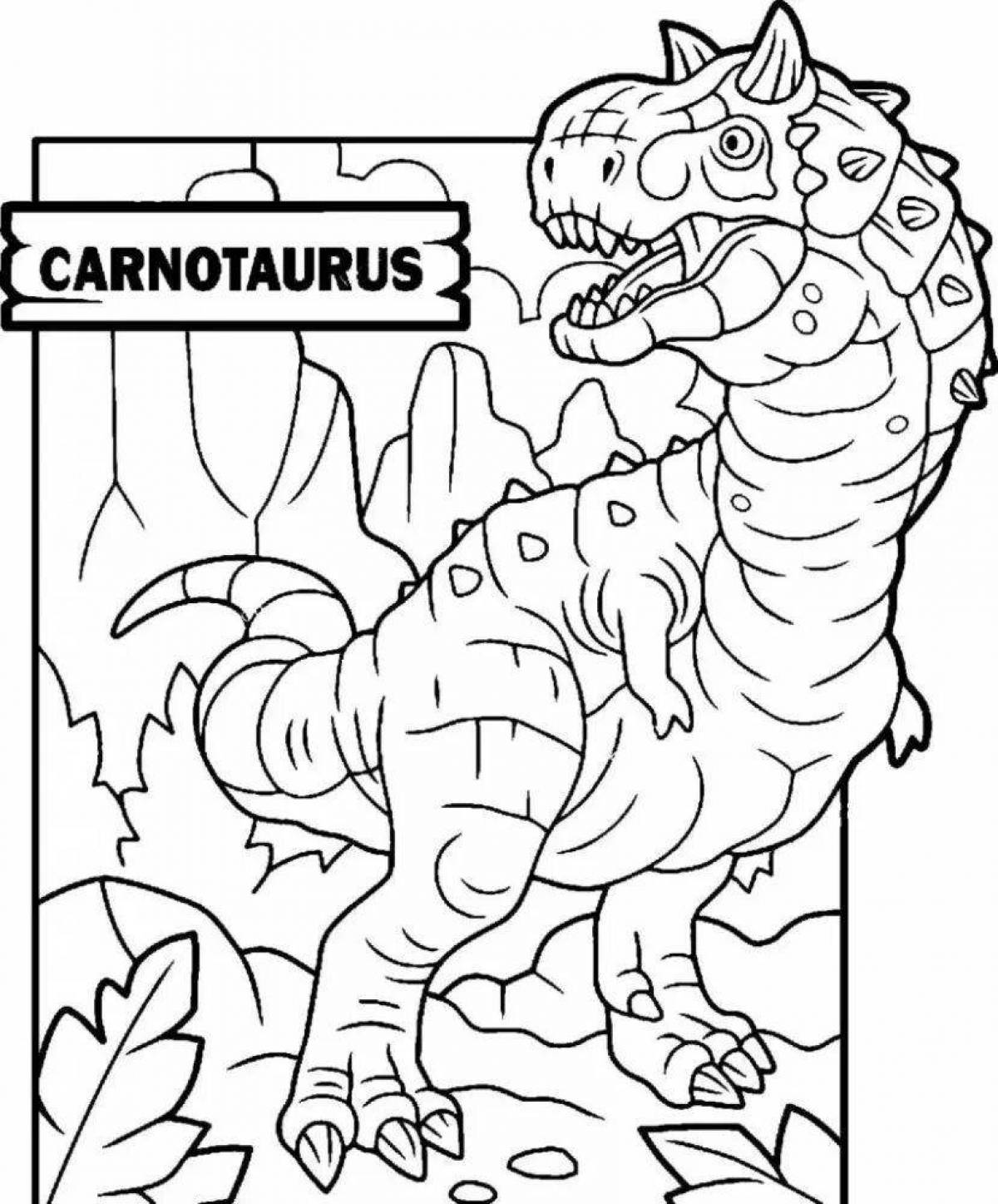 Coloring mystical carnosaurus