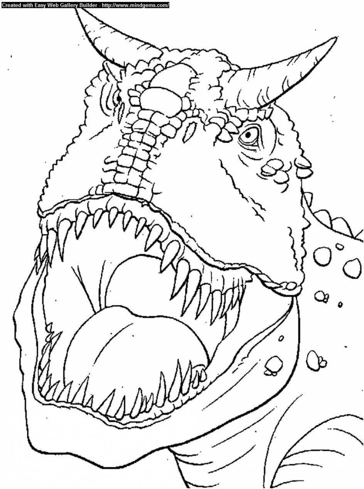 Incredible carnosaurus coloring book