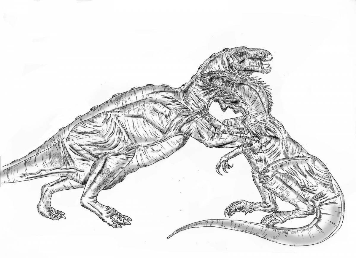 Раскраска Чудесный карнозавр раскраска