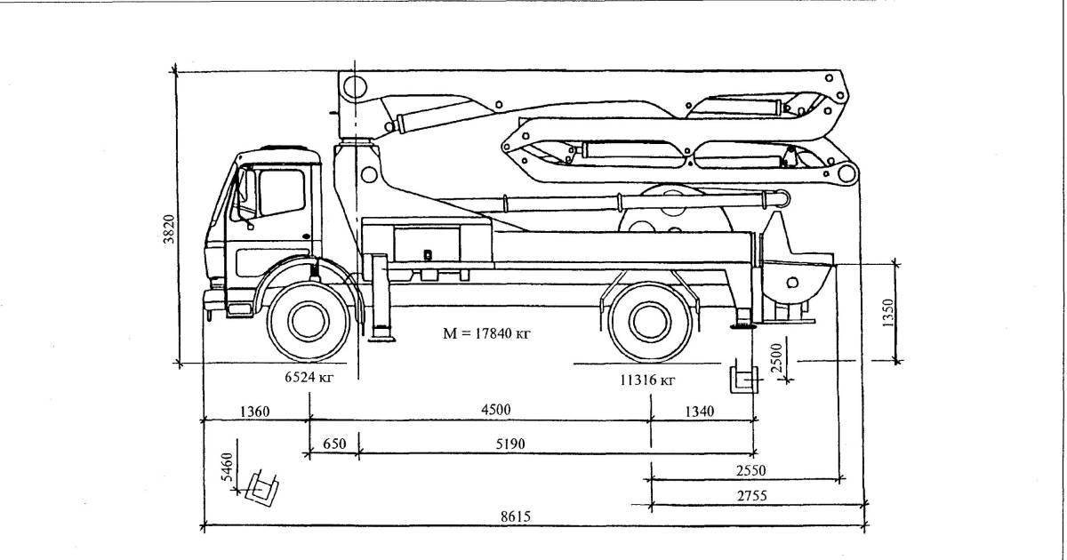 Concrete pump coloring page