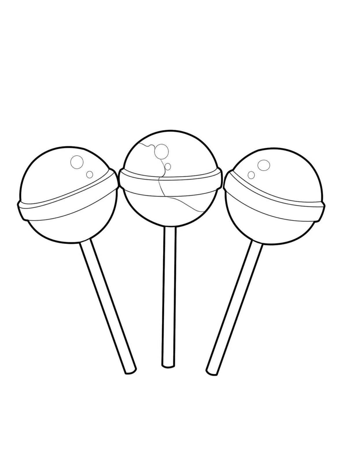 Lollipop Coloring Page Live