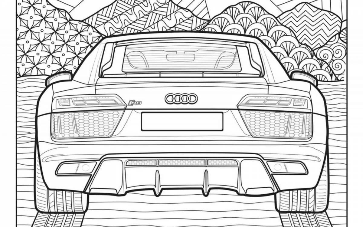 Playful urus coloring page