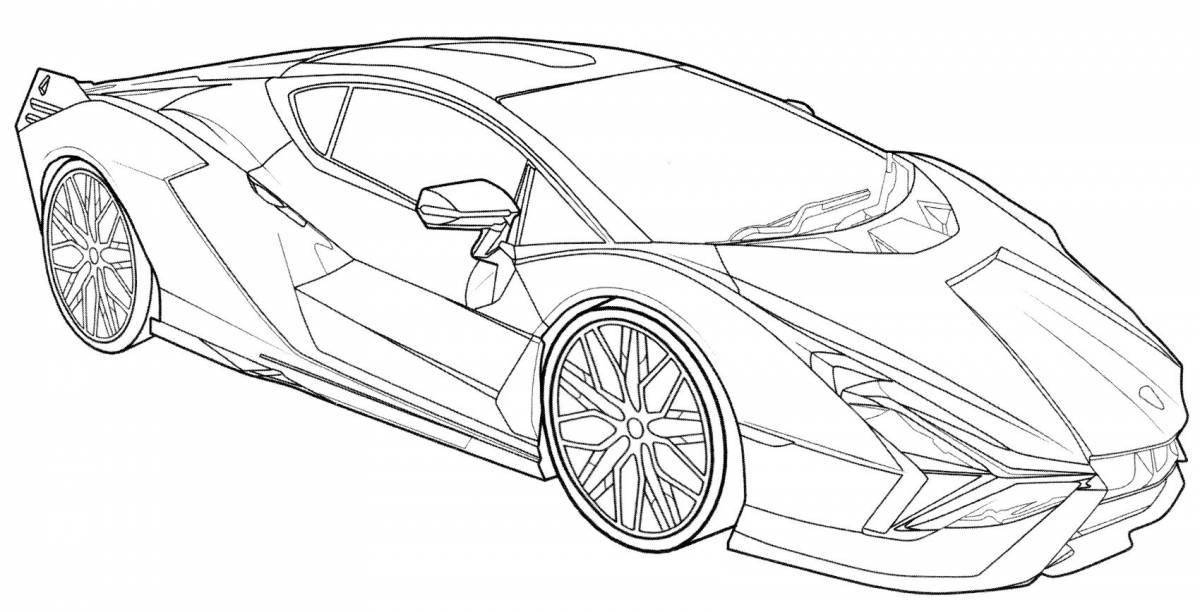 Awesome urus coloring page