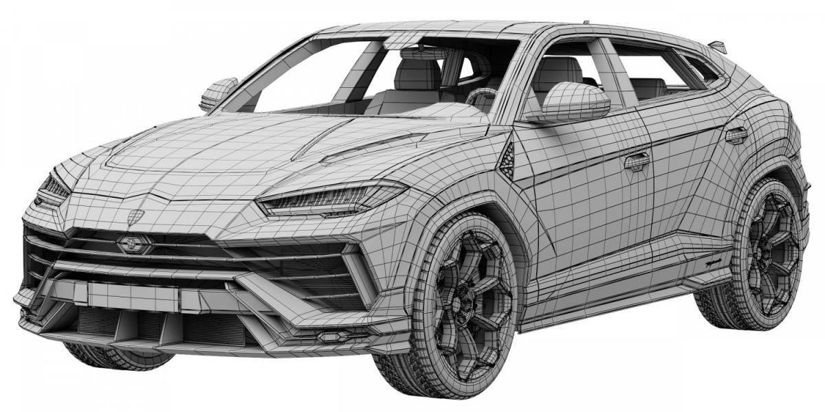 Superb urus coloring book