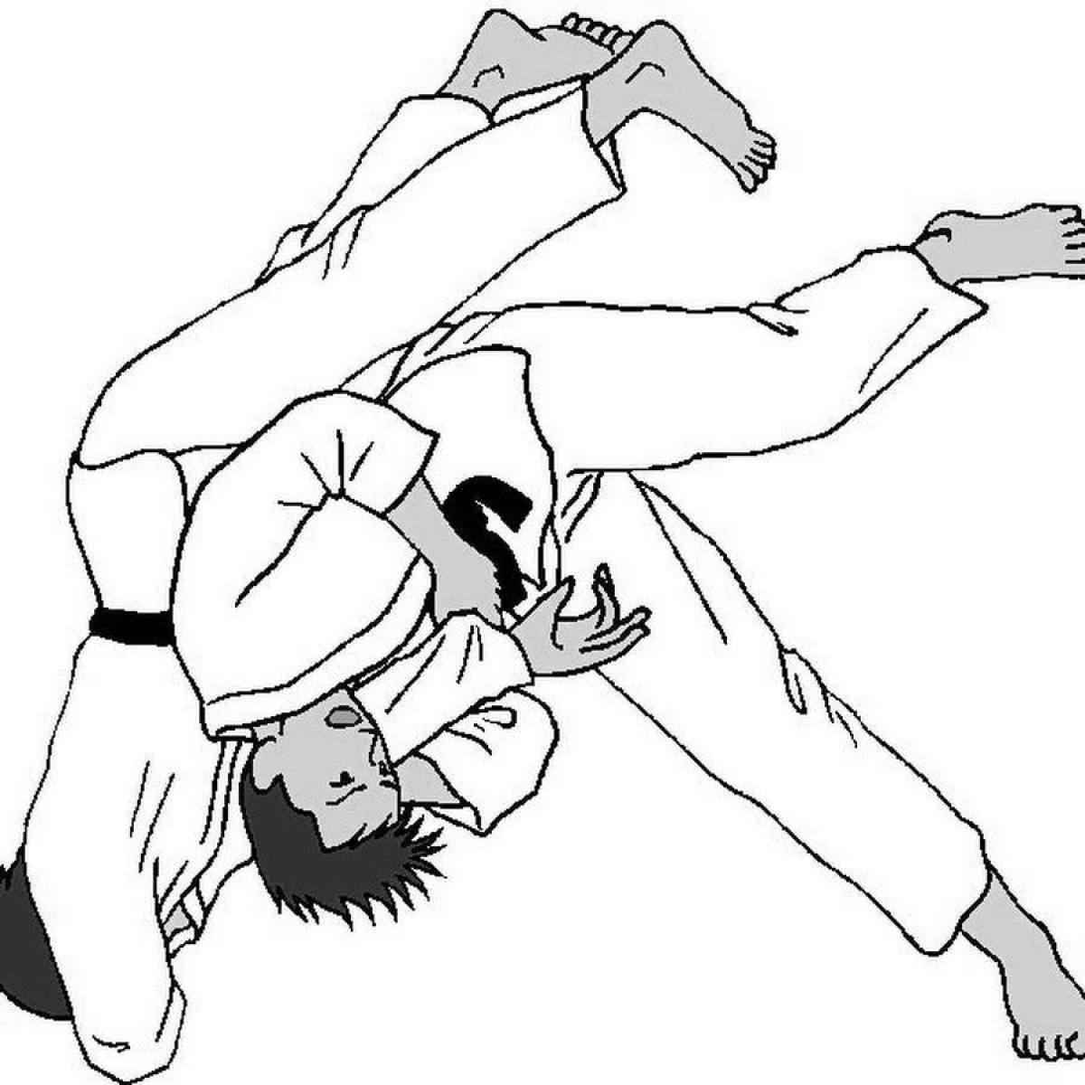 Amazing jitsu coloring page