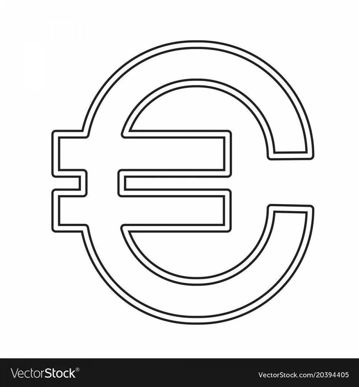 Веселая евро раскраска