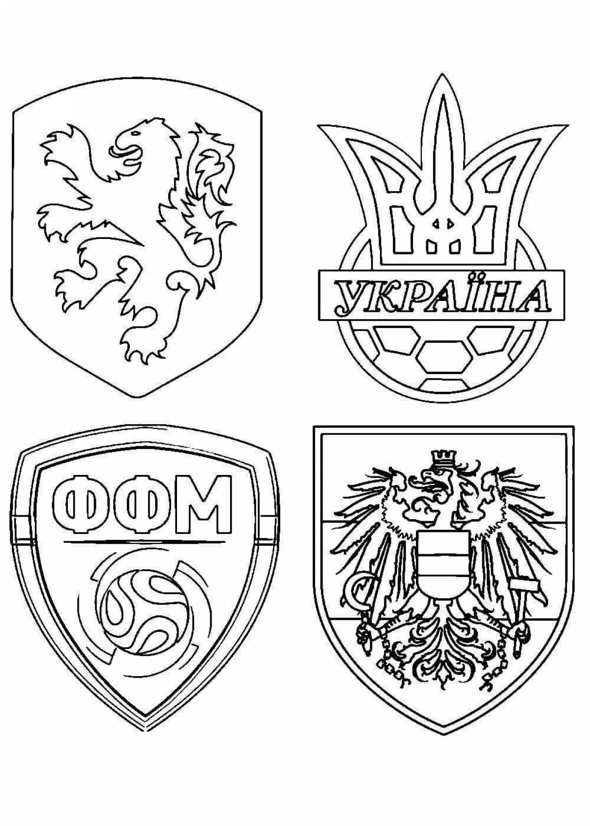 Раскраска Привлекательная европейская раскраска