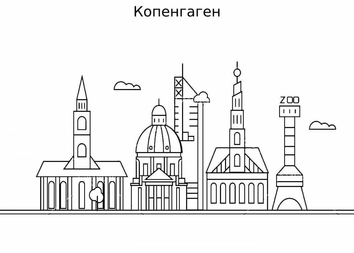 Живая евро раскраска