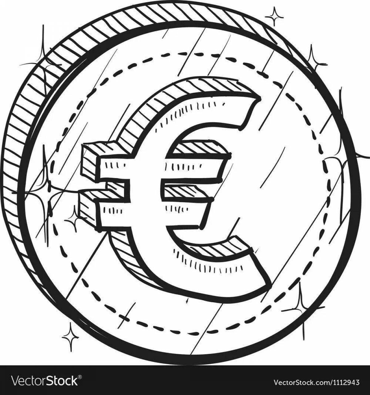 Раскраска буйный евро