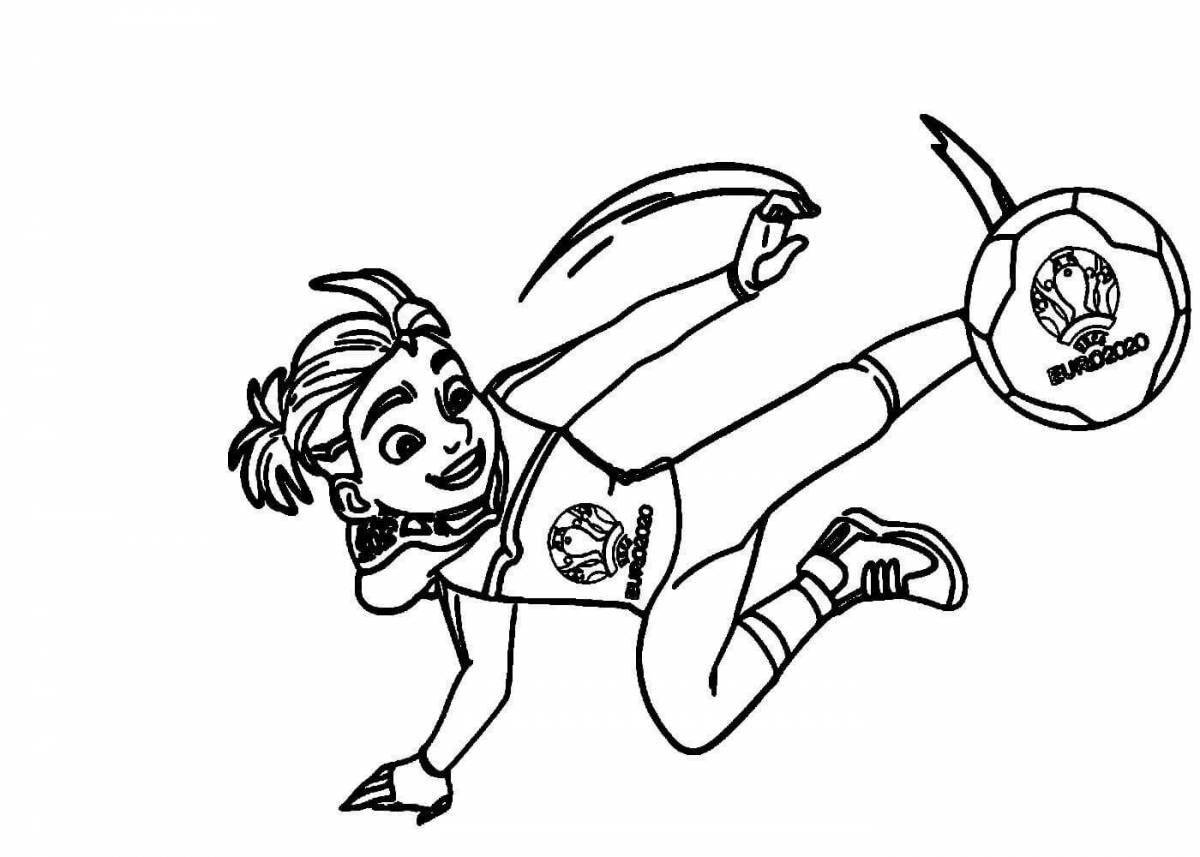 Раскраска Раскраска энергичный евро