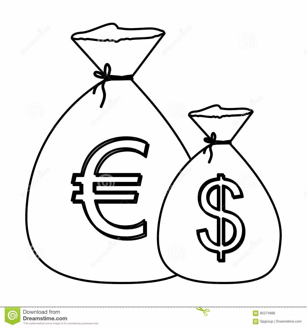 Раскраска Милая евро раскраска