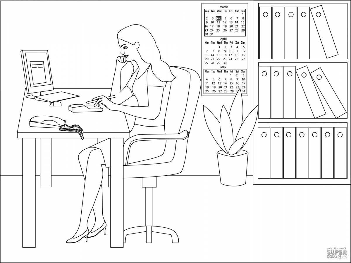 Раскраска Инновационный менеджер раскрасок