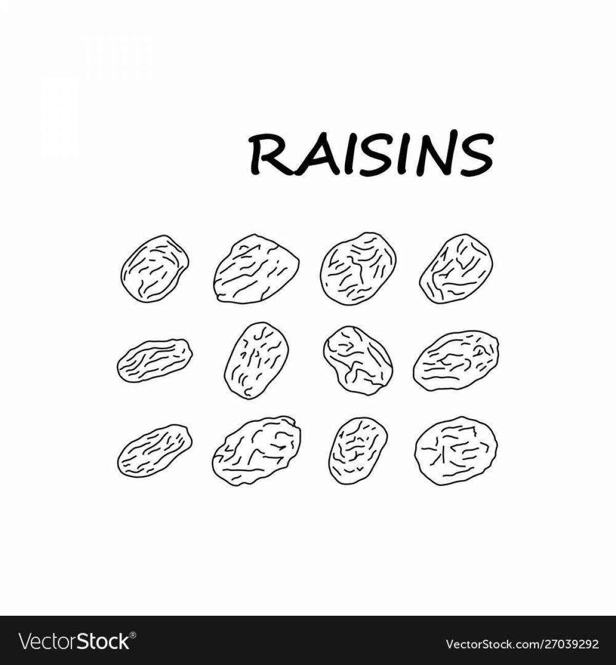 Раскраска Великолепная раскраска с изюмом