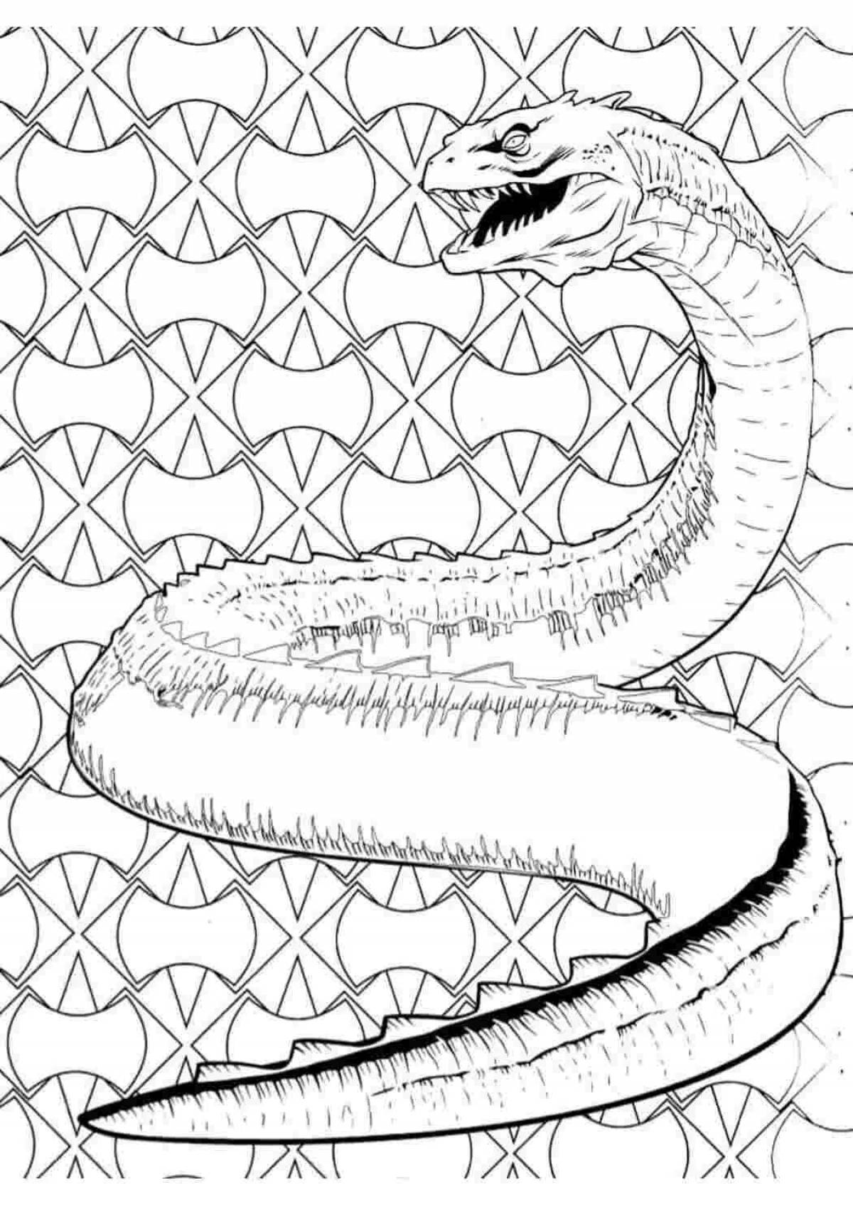 Раскраска Раскраска роскошный василиск