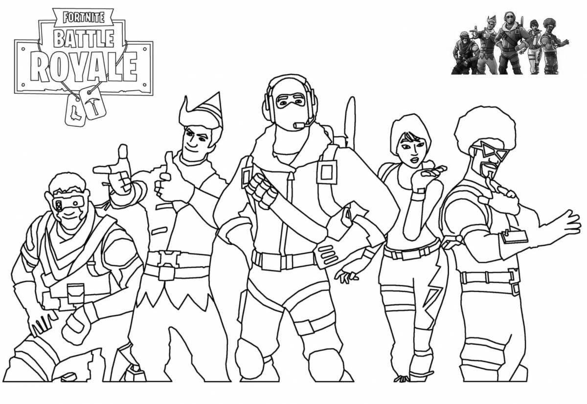 Cuboom fantasy coloring page