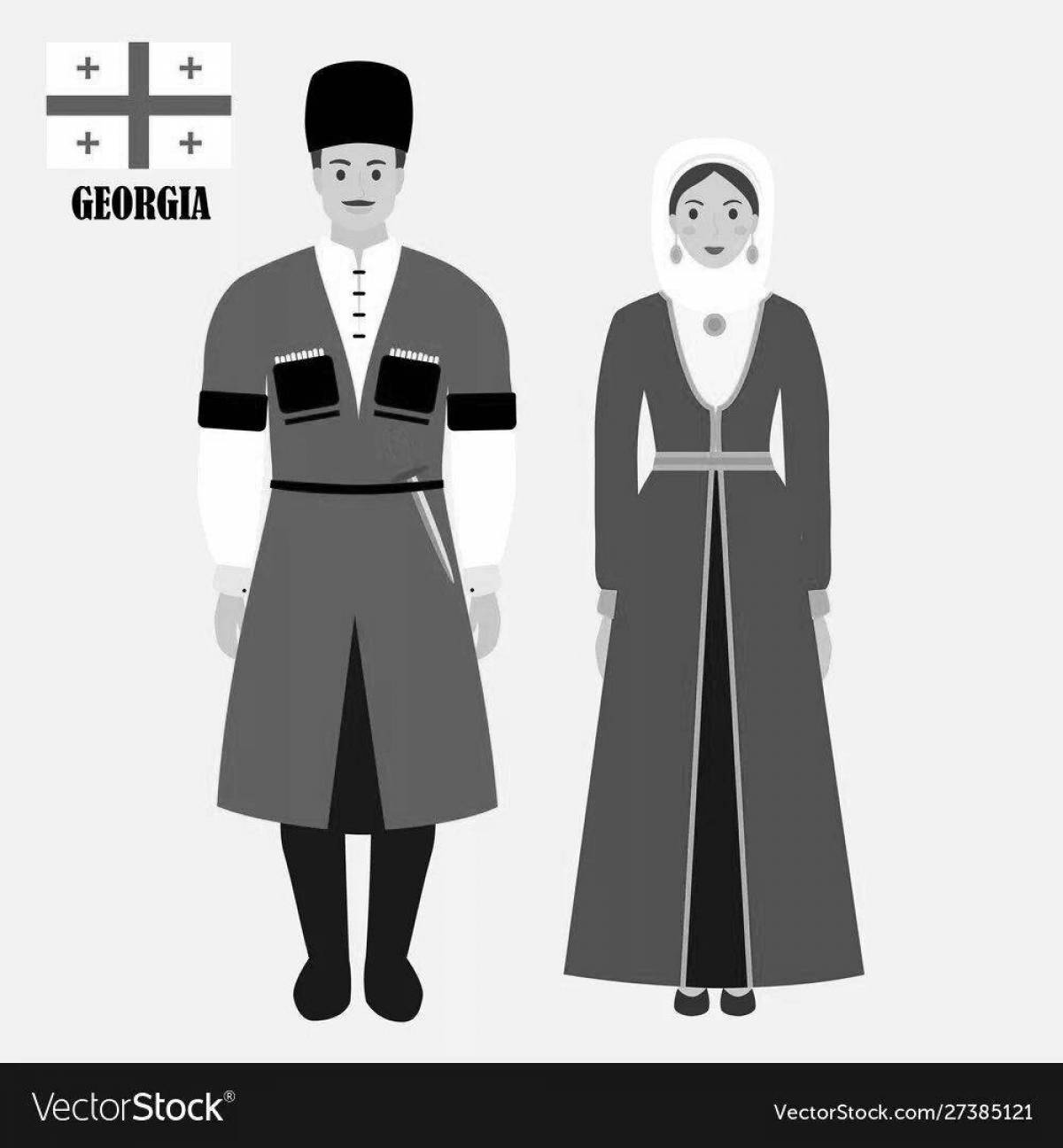 A fascinating Circassian coloring book