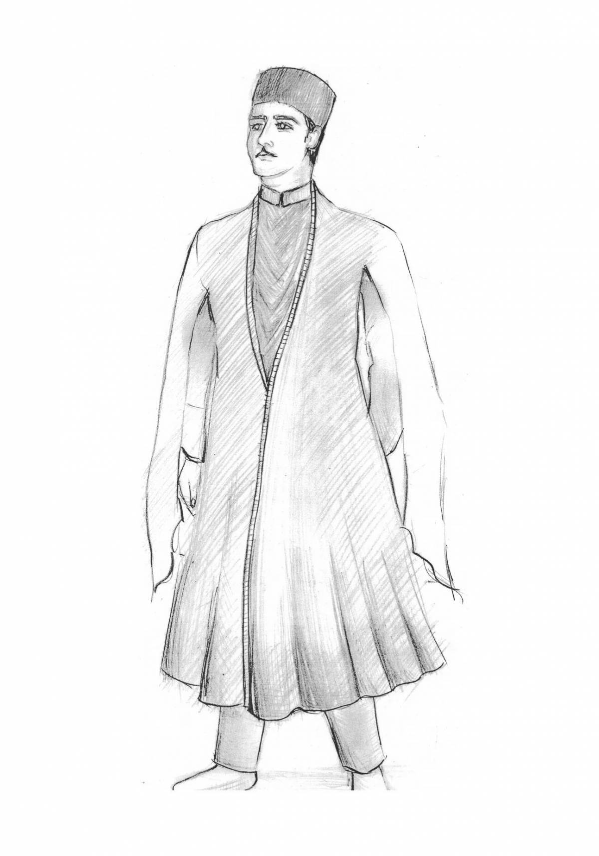 Dreamy Circassian coloring book