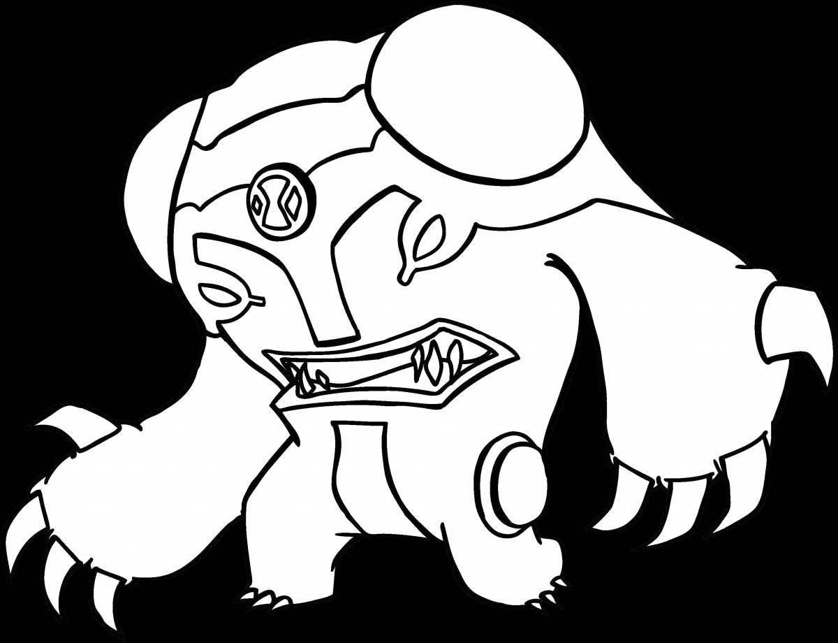 Adorable amogast coloring page