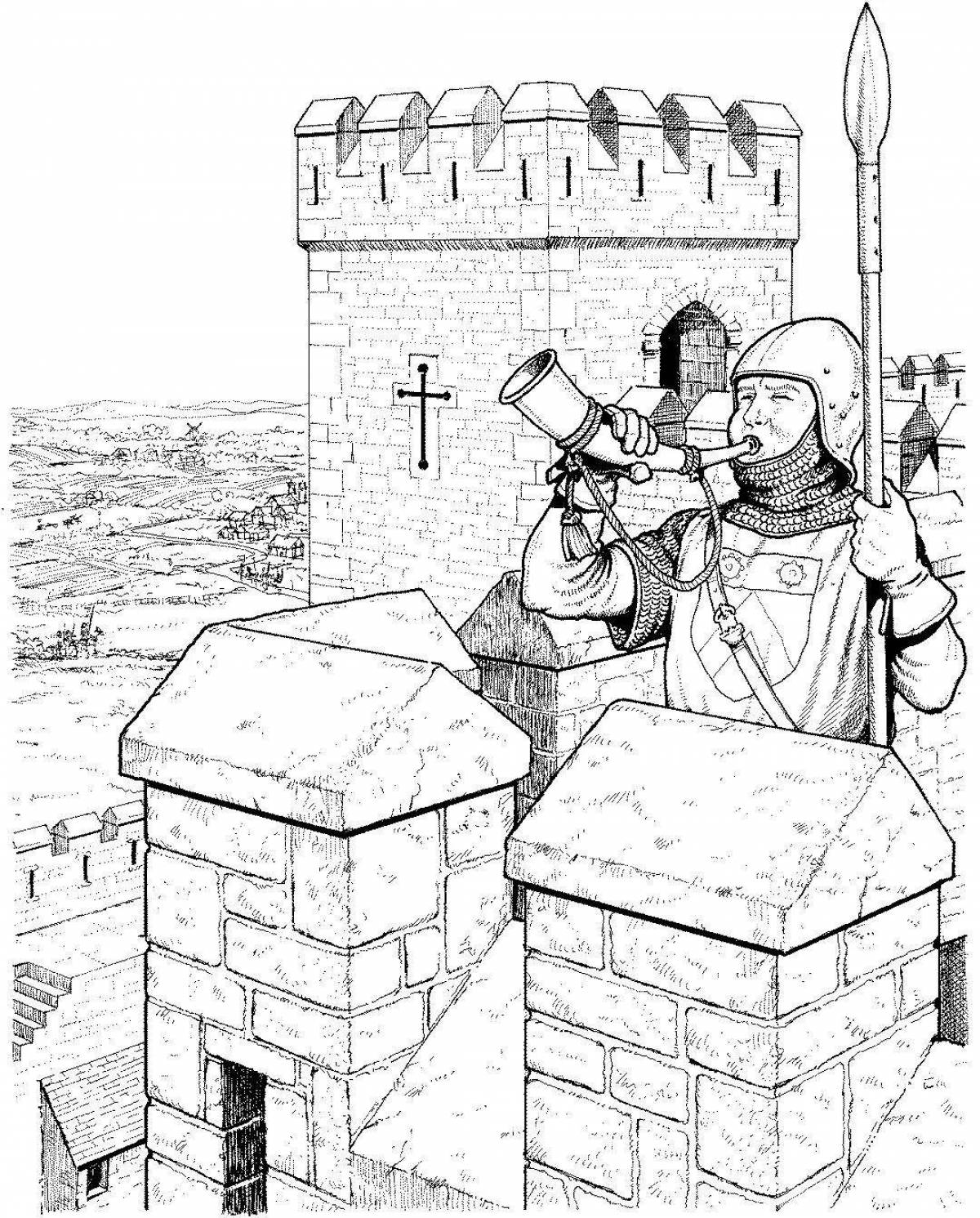 Royal middle ages coloring book