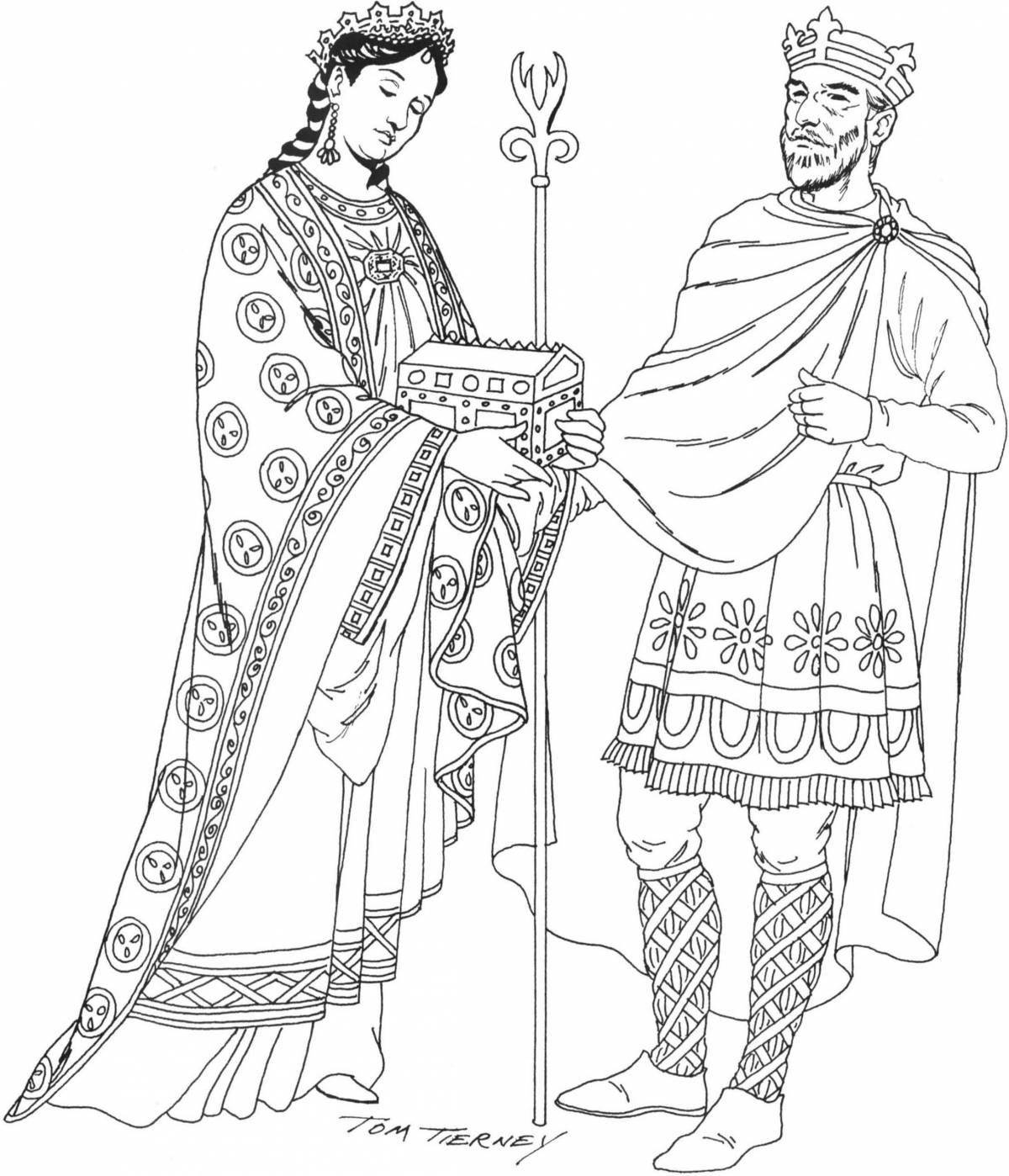 Merry Middle Ages coloring book