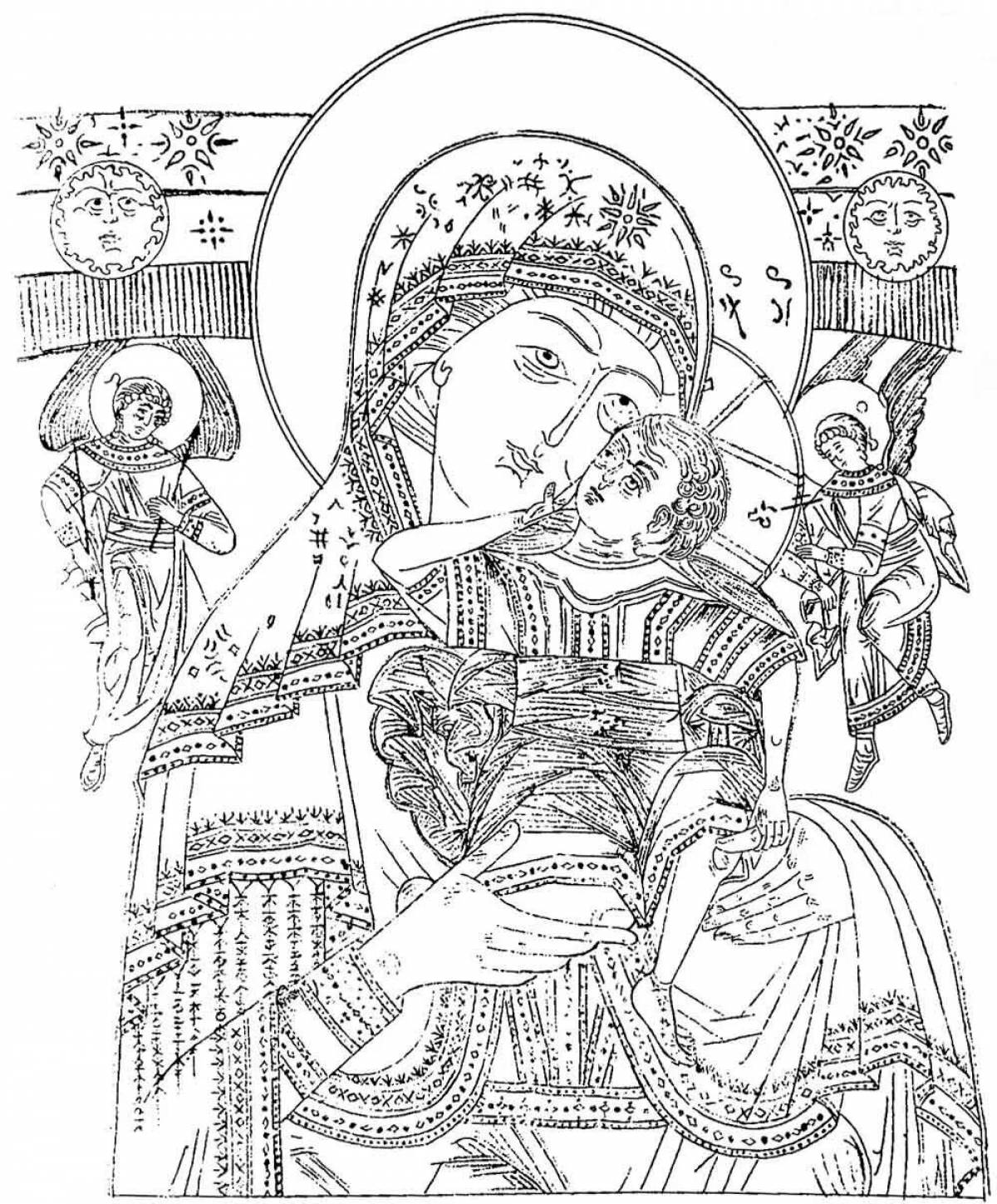 Photo Wonderful coloring virgin