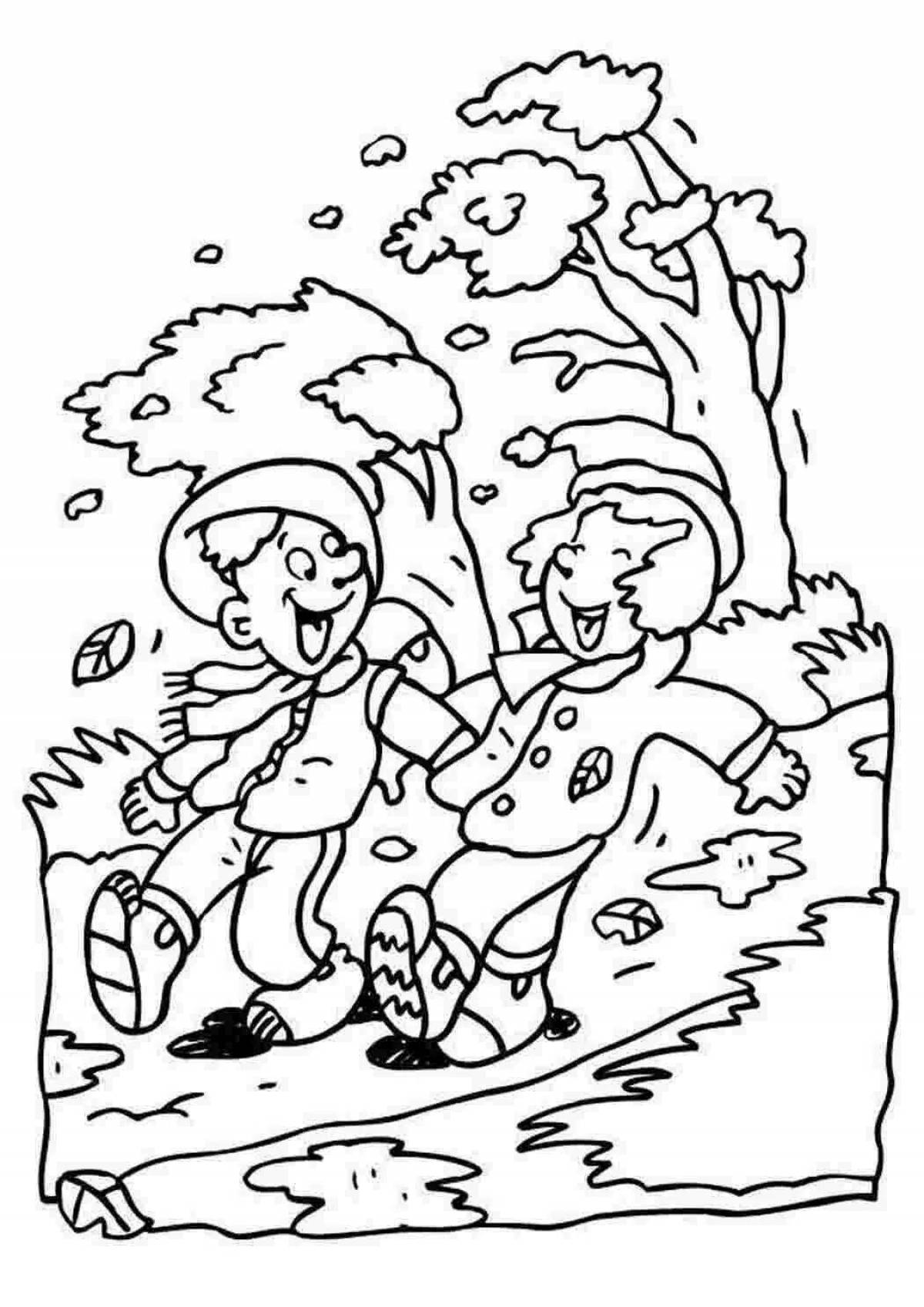 Shining wind coloring page