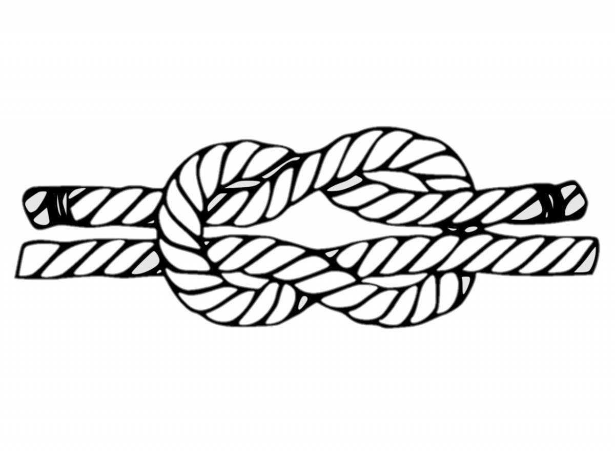 Intricate rope coloring page
