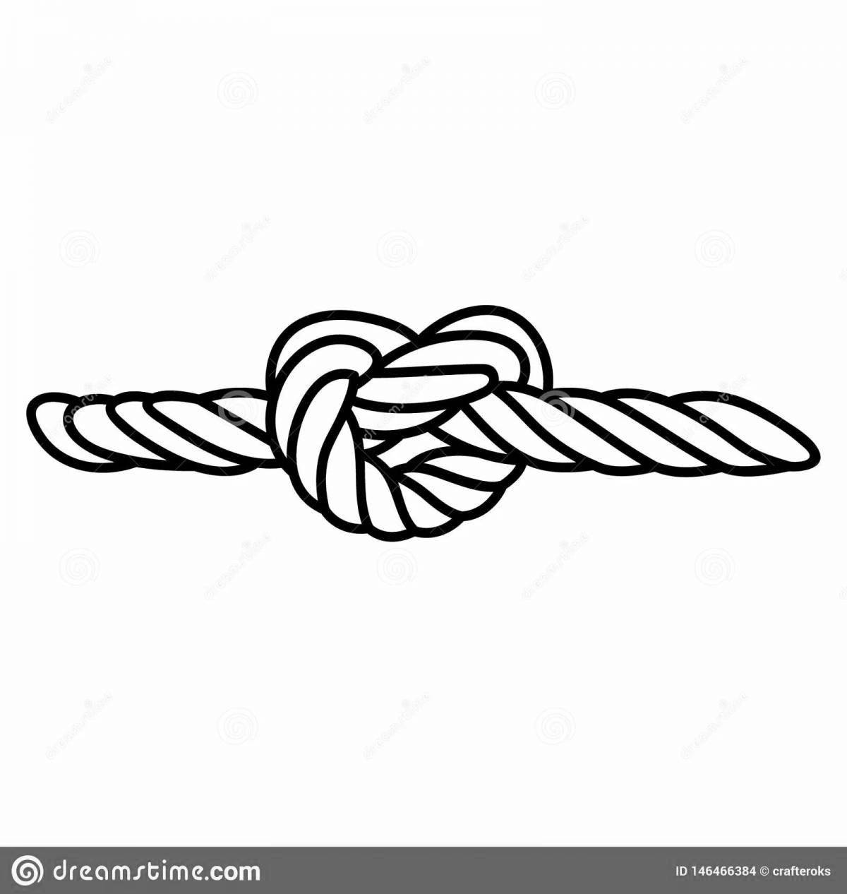 Color-frenzy rope coloring page