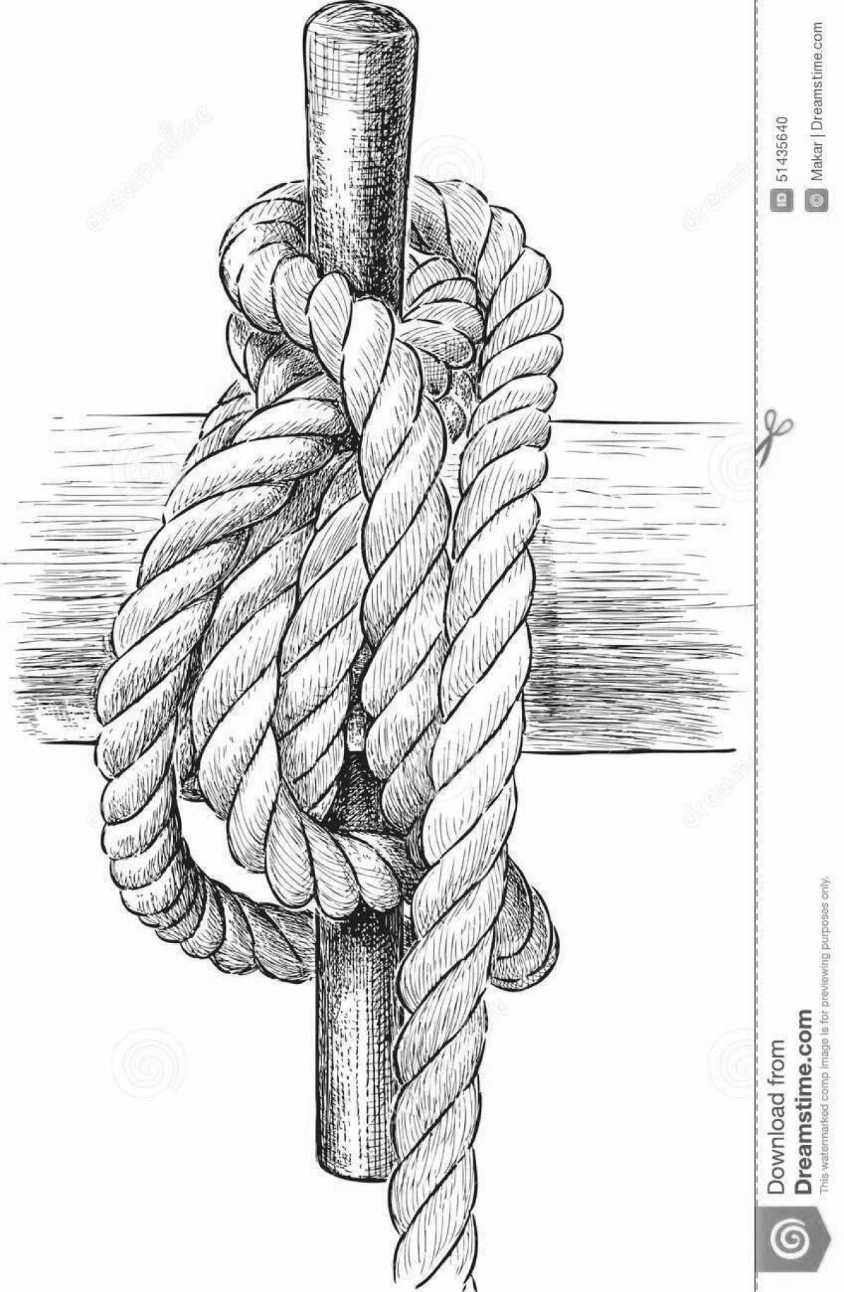 Coloring rope in color