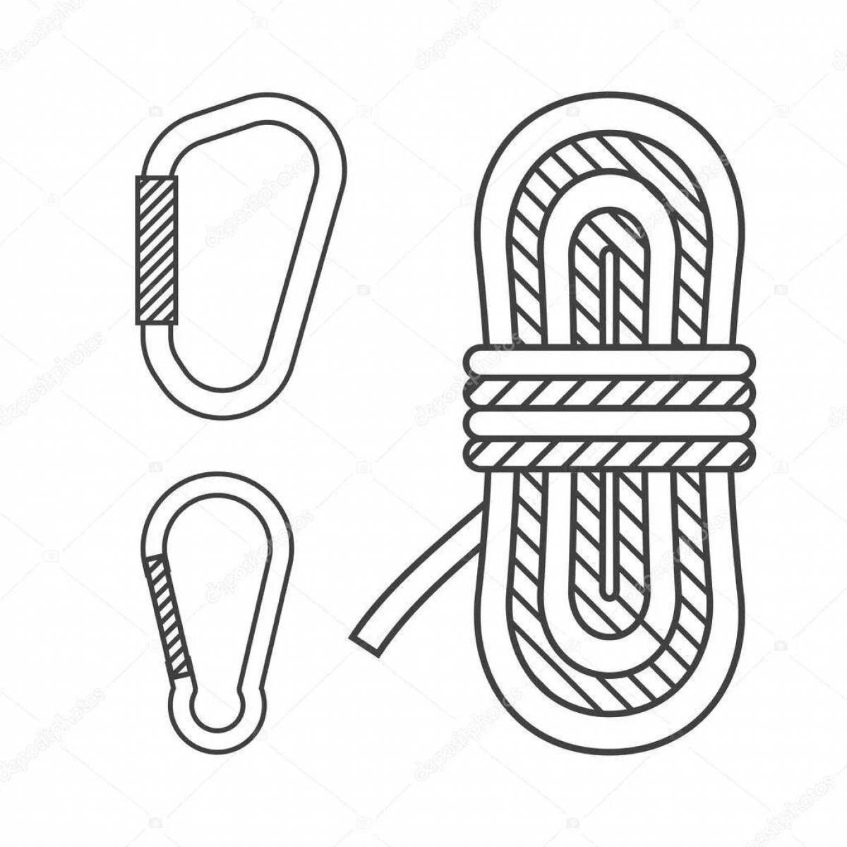 Color-lush rope coloring page