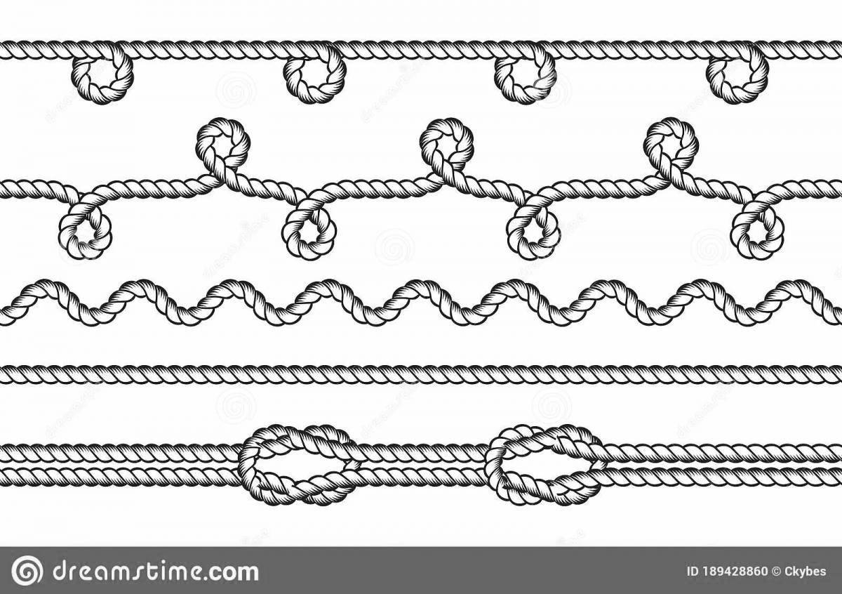 Color-gorgious rope coloring page