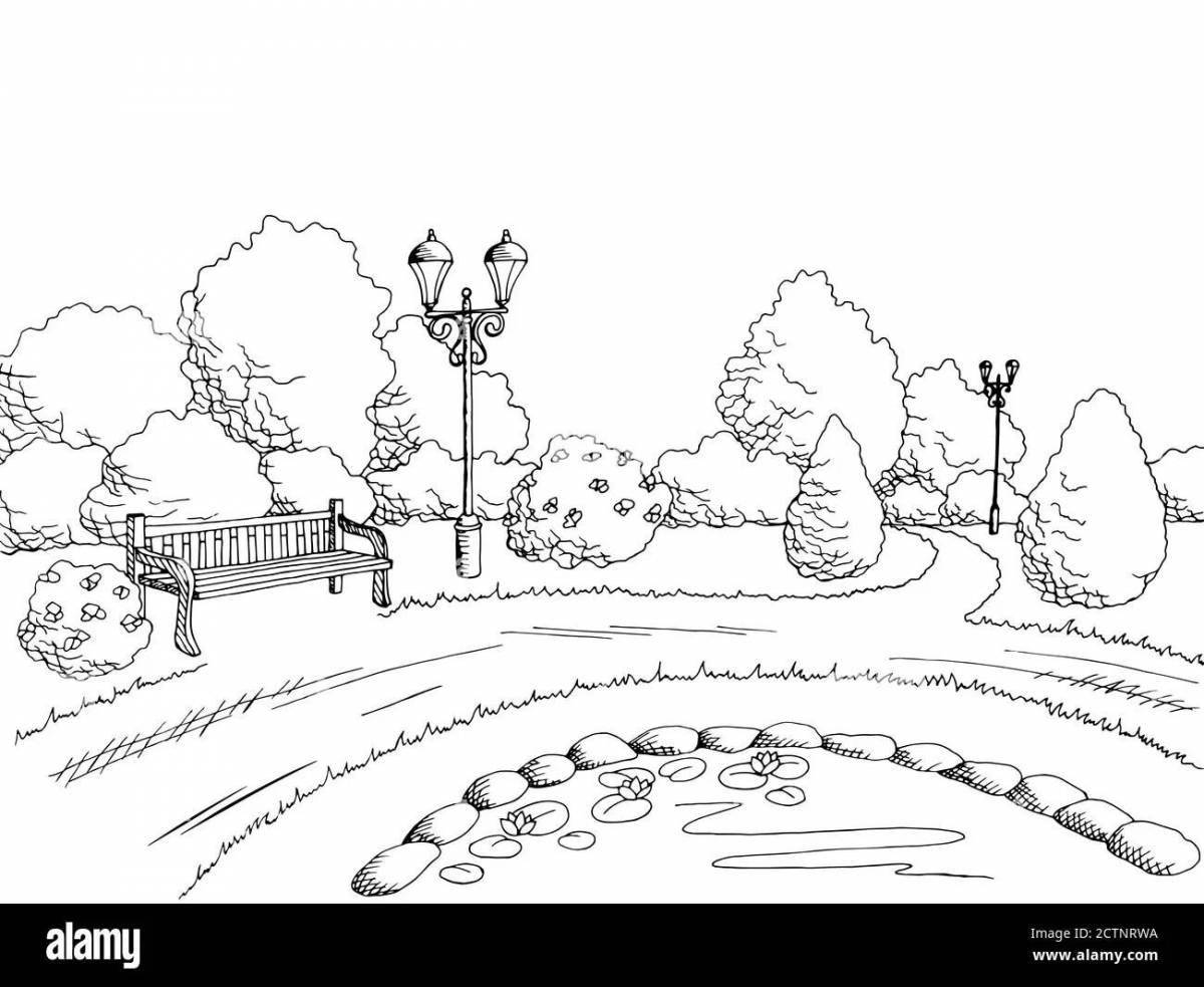 Colorful-crazy coloring alley pages