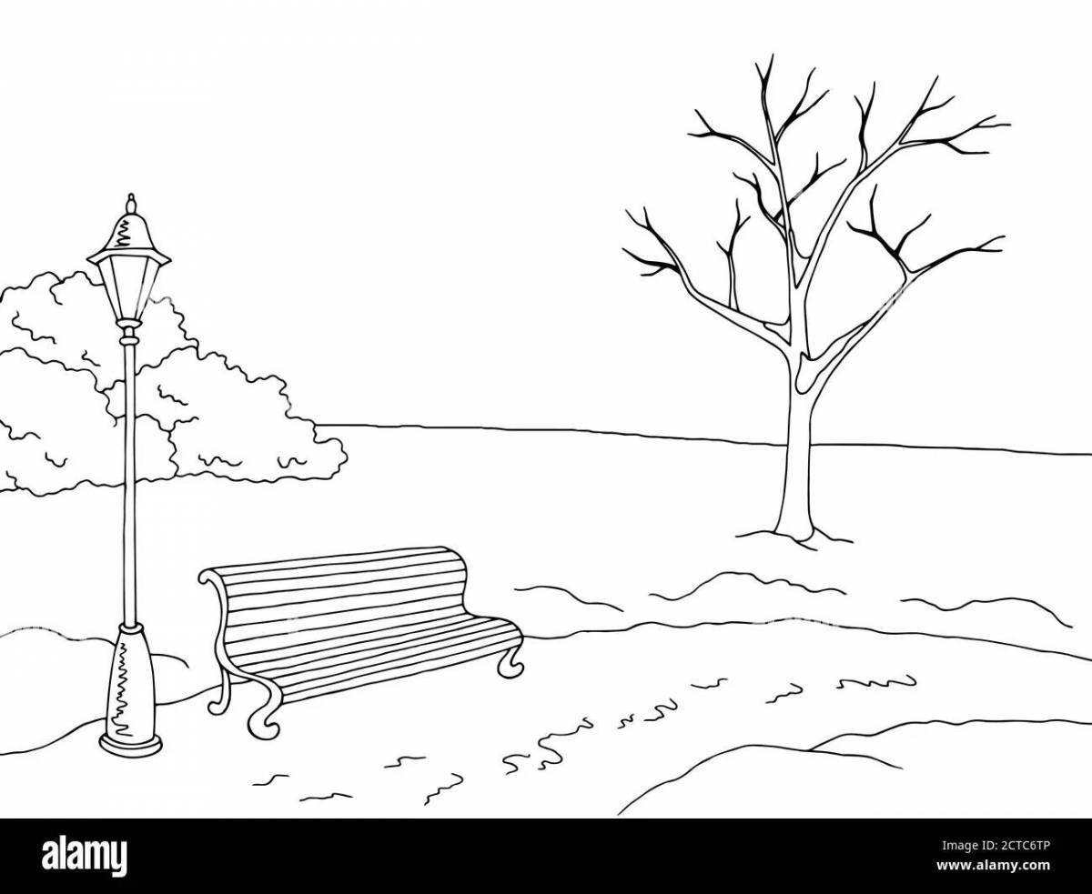 Alley of colorful imagination coloring pages