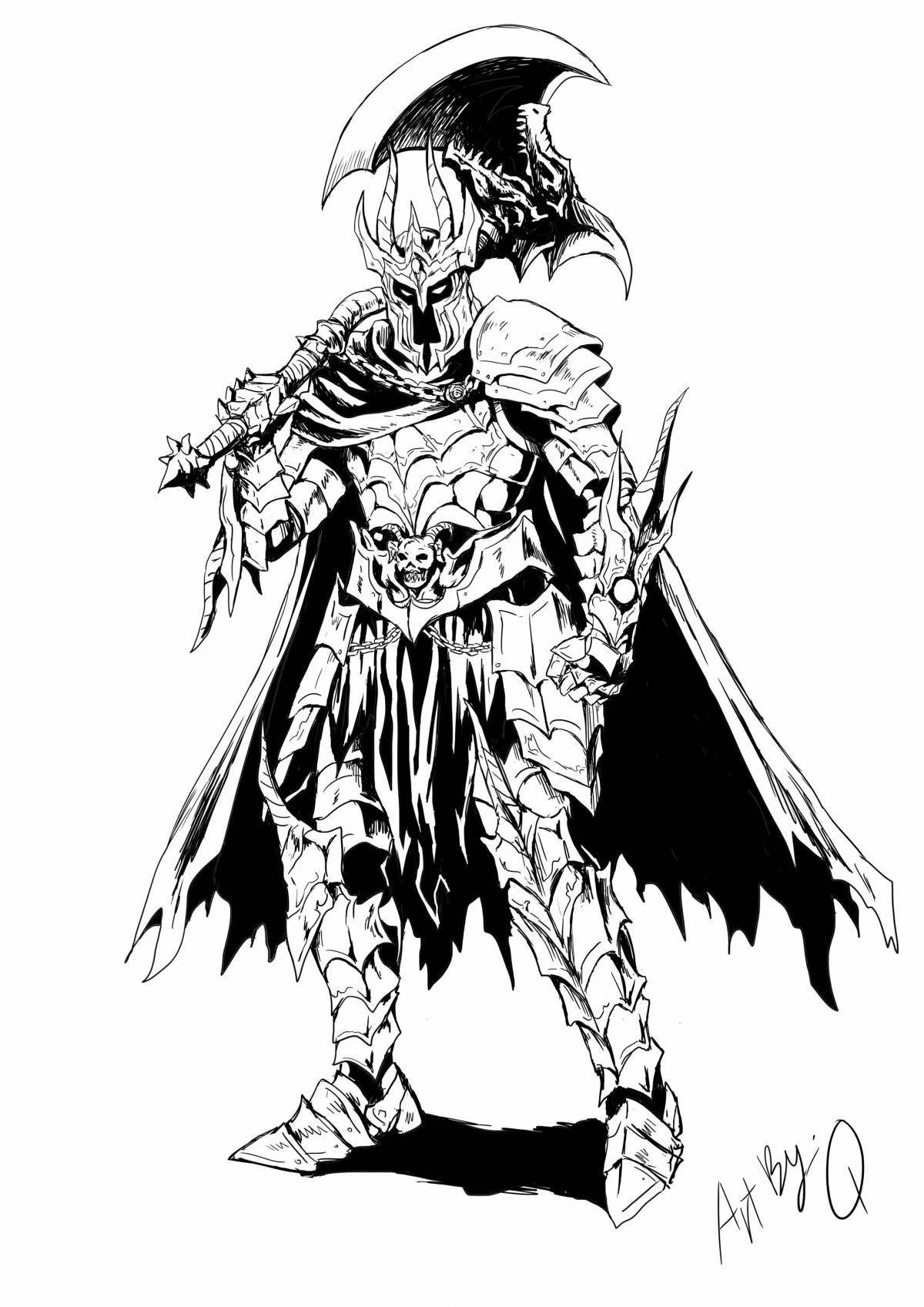 Awesome overlord coloring page
