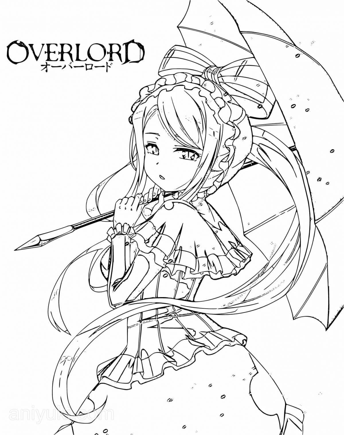 Joyful overlord coloring page