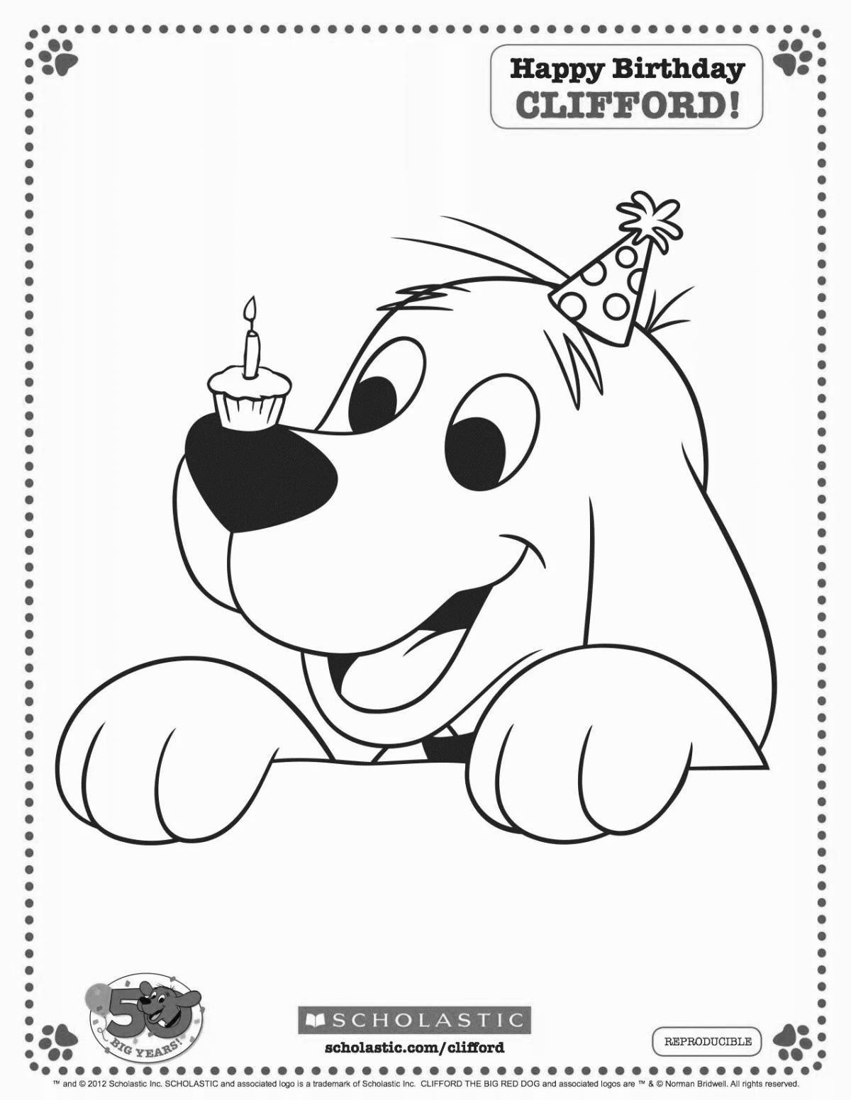 Fascinating Clifford coloring book